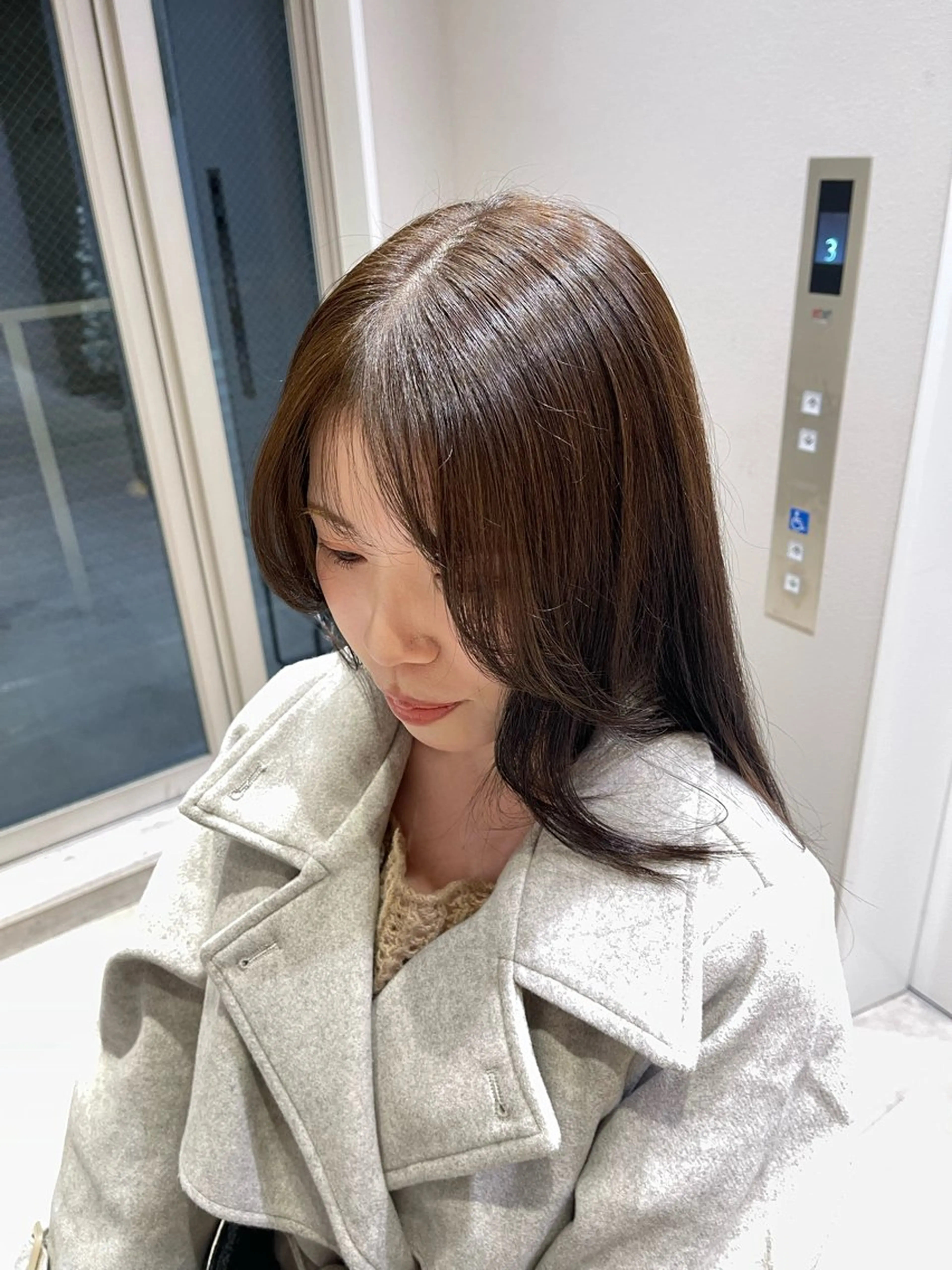 カラー ヘアカラー トリートメント 竹田 真梨子のヘアスタイル