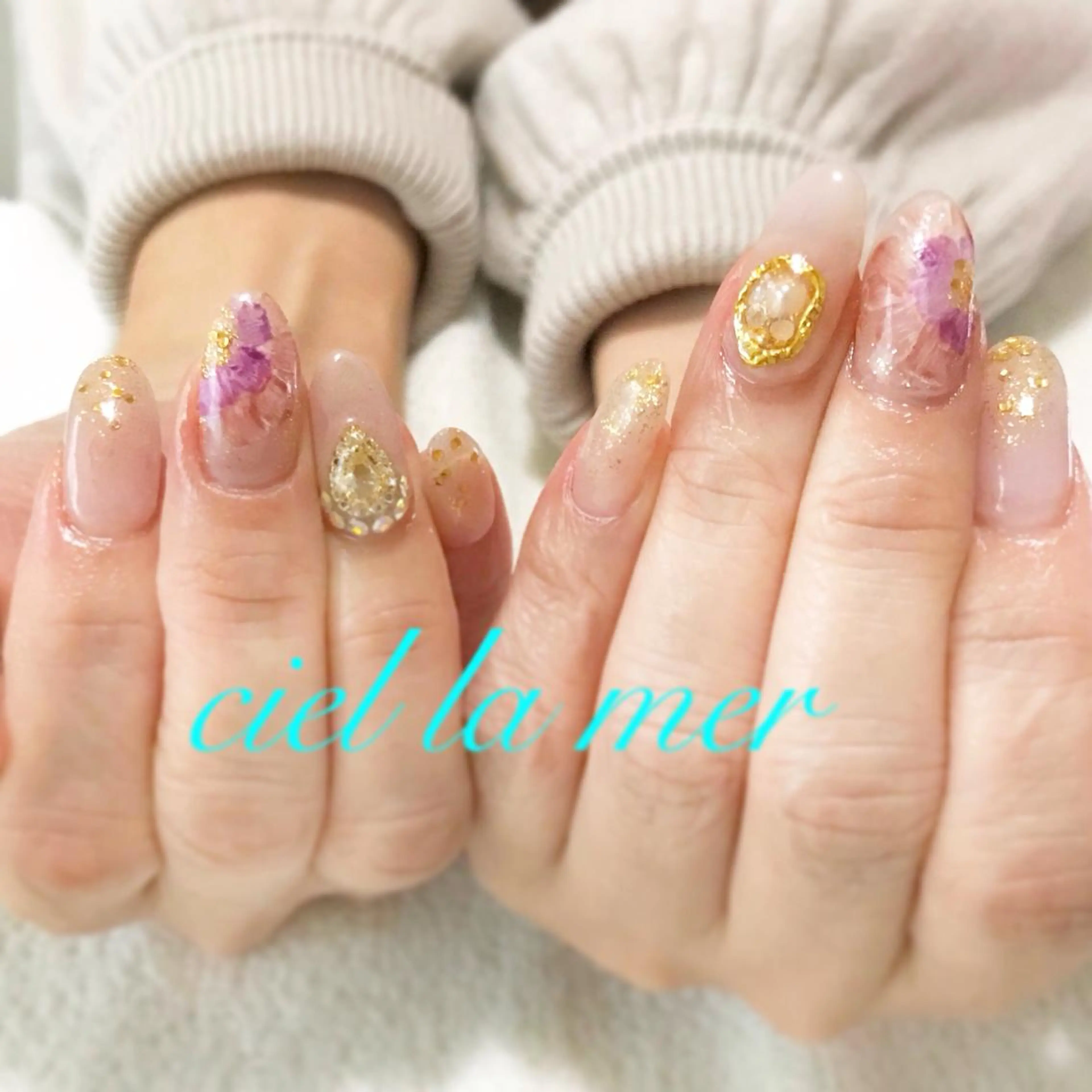 ネイル ハンドネイル フットネイル ciel la merのネイルデザイン