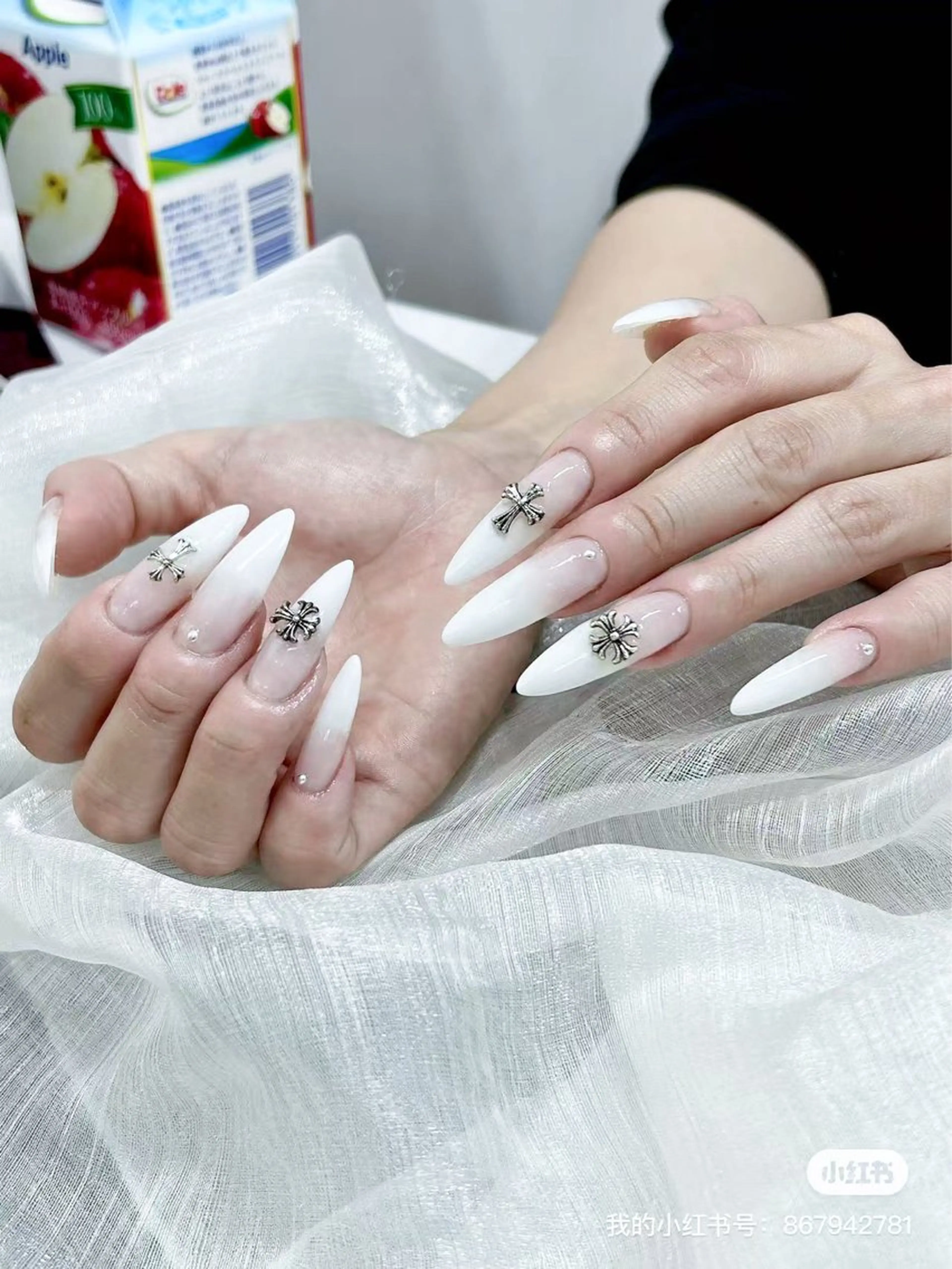ネイル スカルプネイル シンプルネイル Lunailsalon所属・Lu nailsalonのネイルデザイン