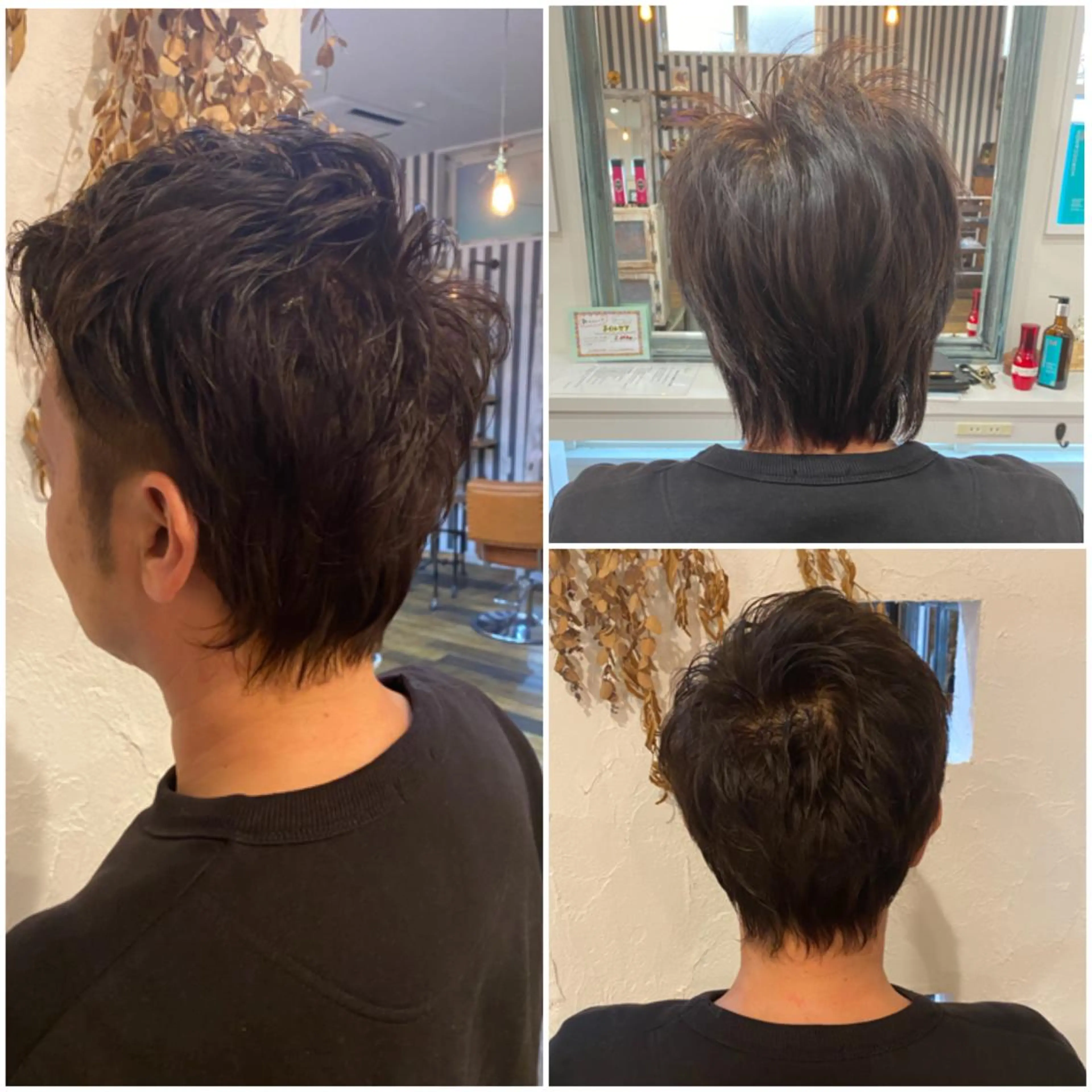 カラー パーマ メンズ 美容室 ソンリエのヘアスタイル