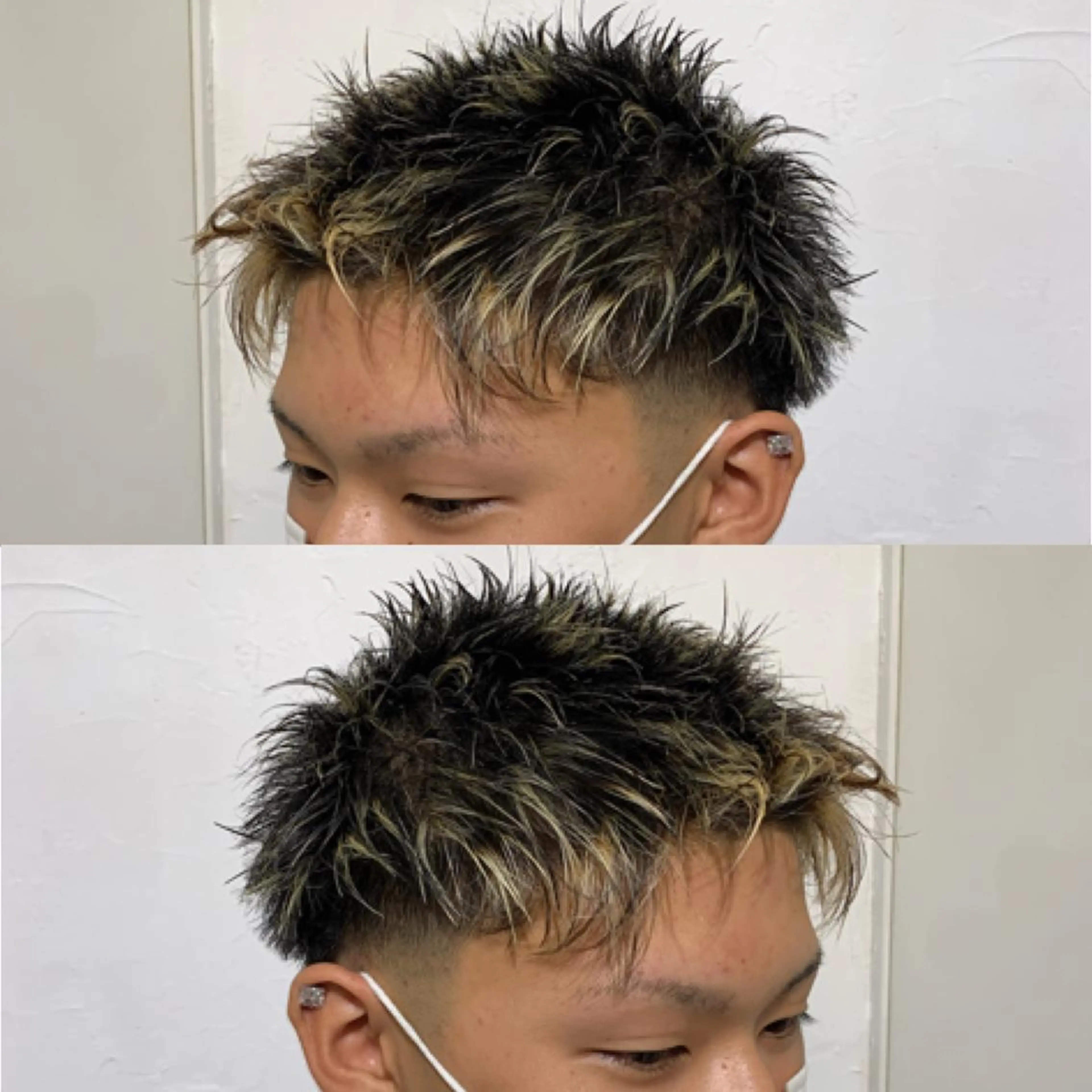 ショート カラー メンズ メンズメッシュ メッシュ メンズ専門店 店長 小柳 裕夢のヘアスタイル