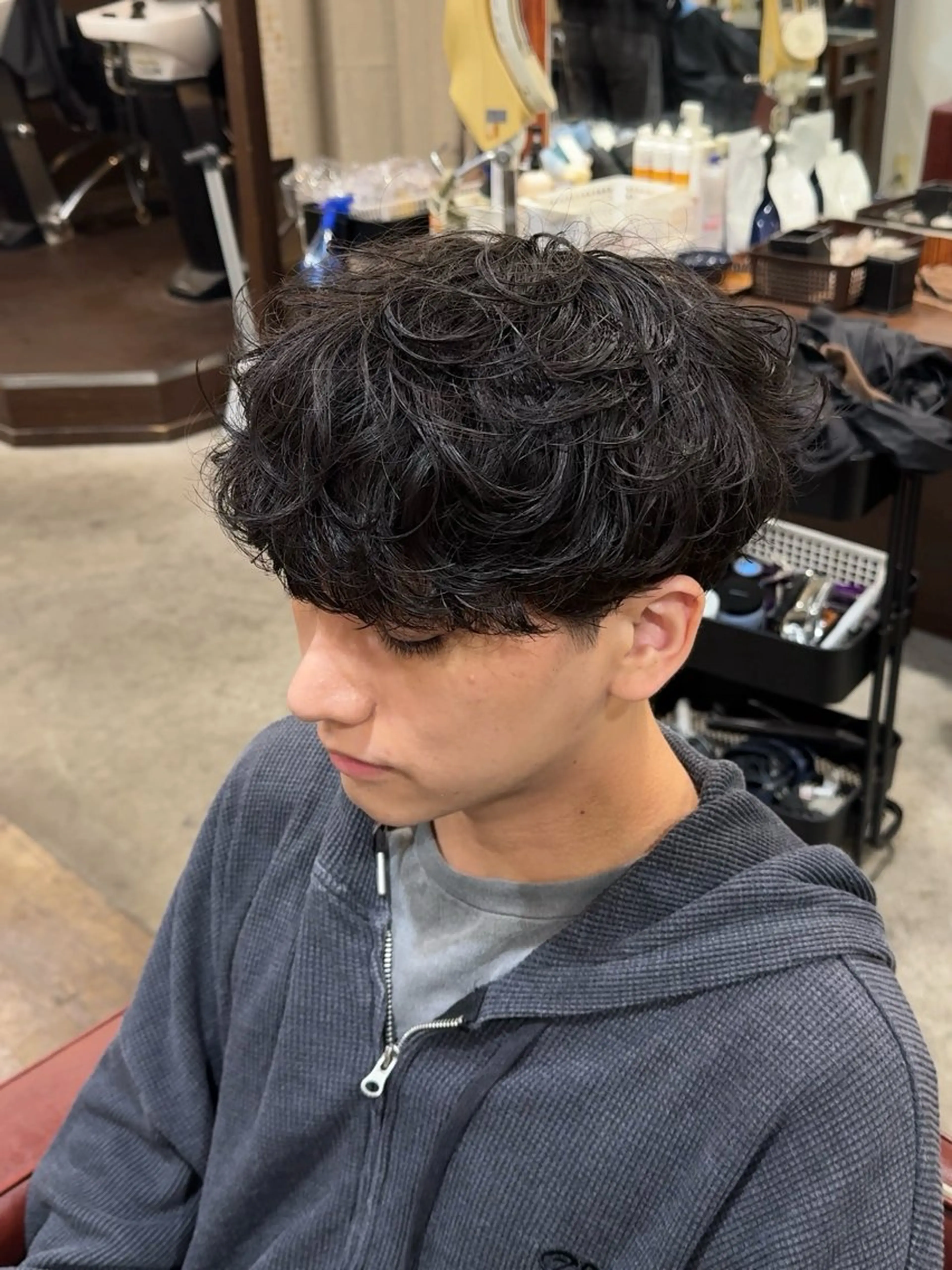 【ご新規様限定】🌀メンズカット＋シャドウパーマ🌀の写真