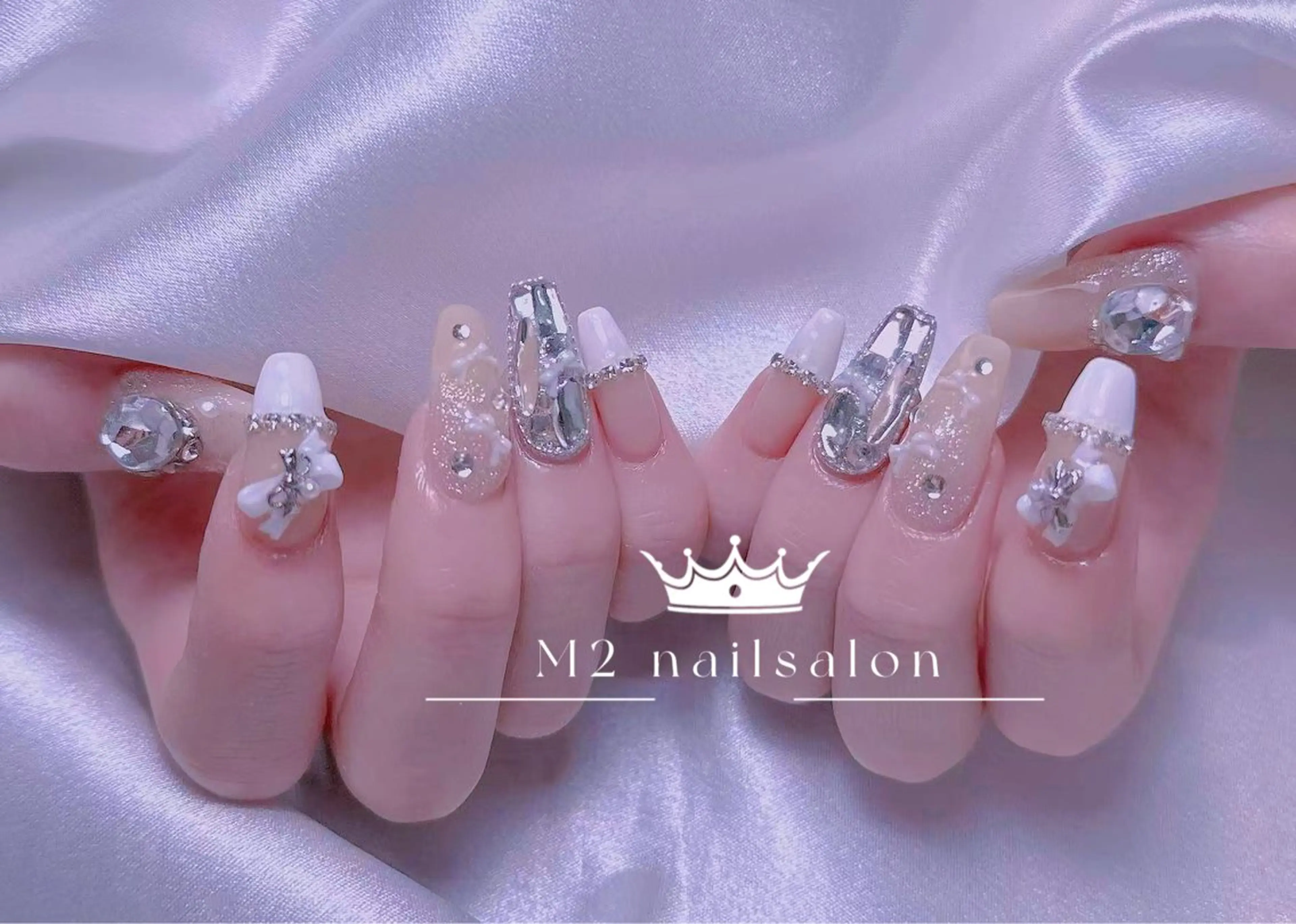 ネイル ハンドネイル 長さだし専門店 M2　rikaのネイルデザイン