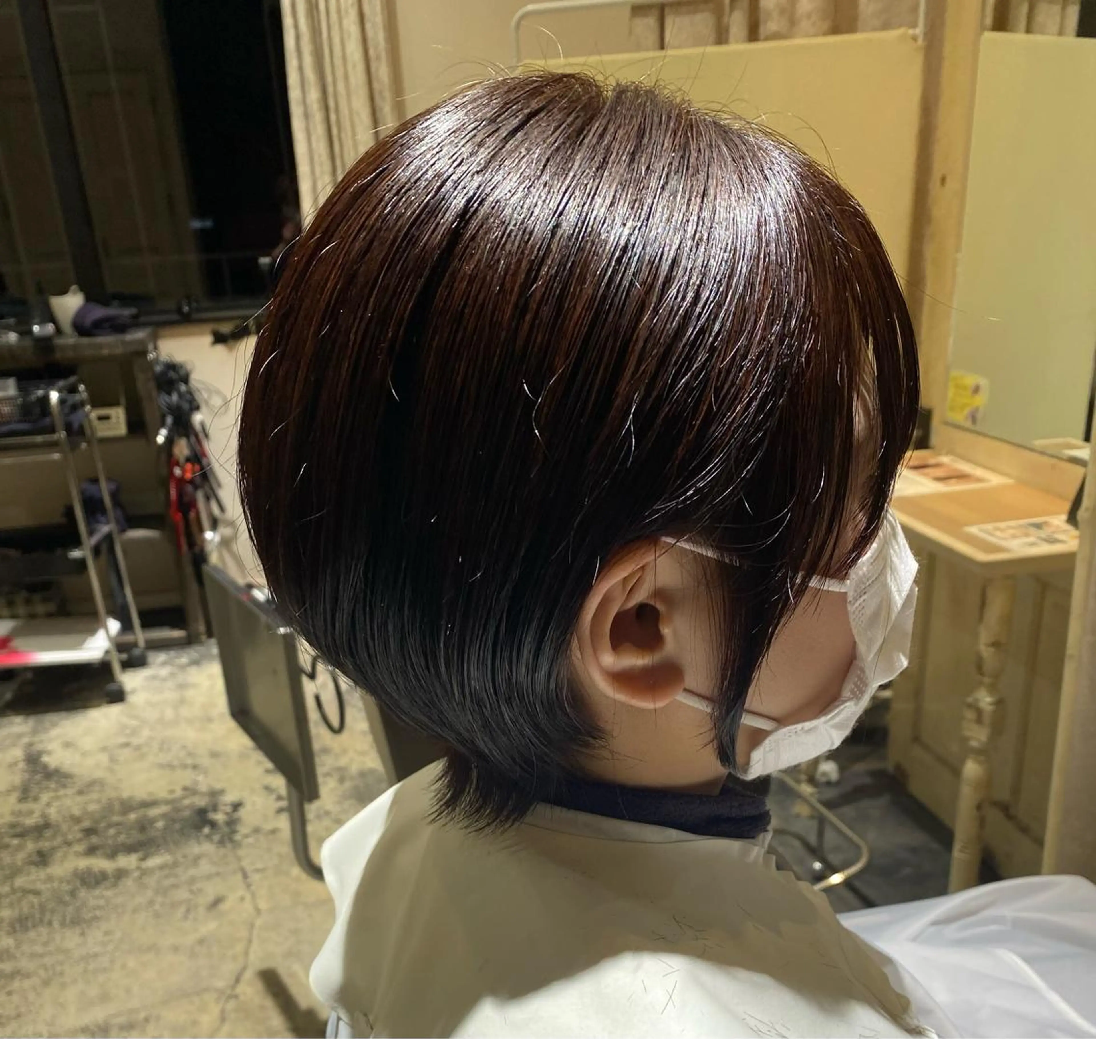 ショート カット ヘアセット 道下 颯人のヘアスタイル