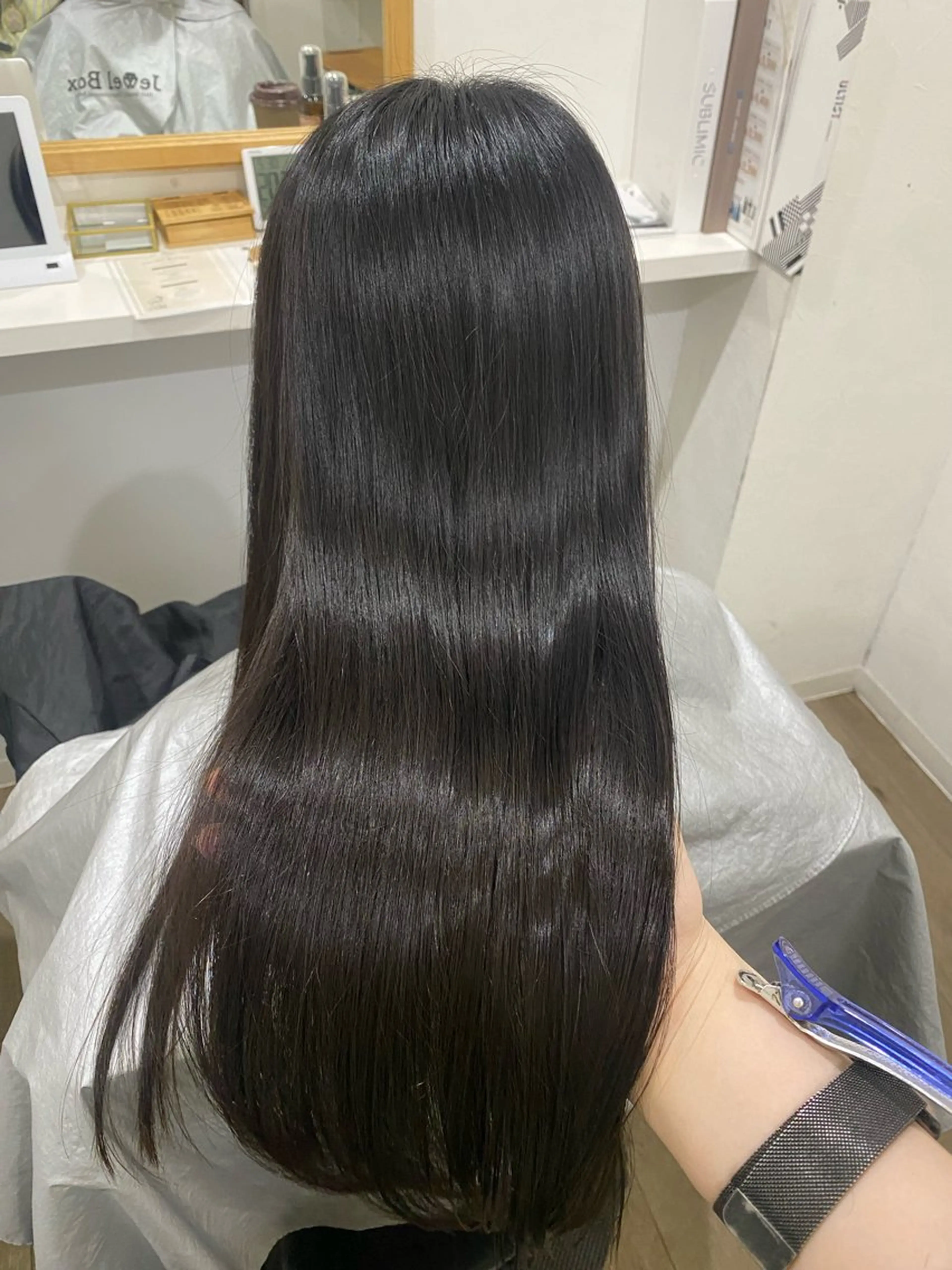 ロング カット ヘアカラー 縮毛矯正 Jewel Box東梅田所属・髪質改善サロン 梅田/ヨナミネのヘアスタイル