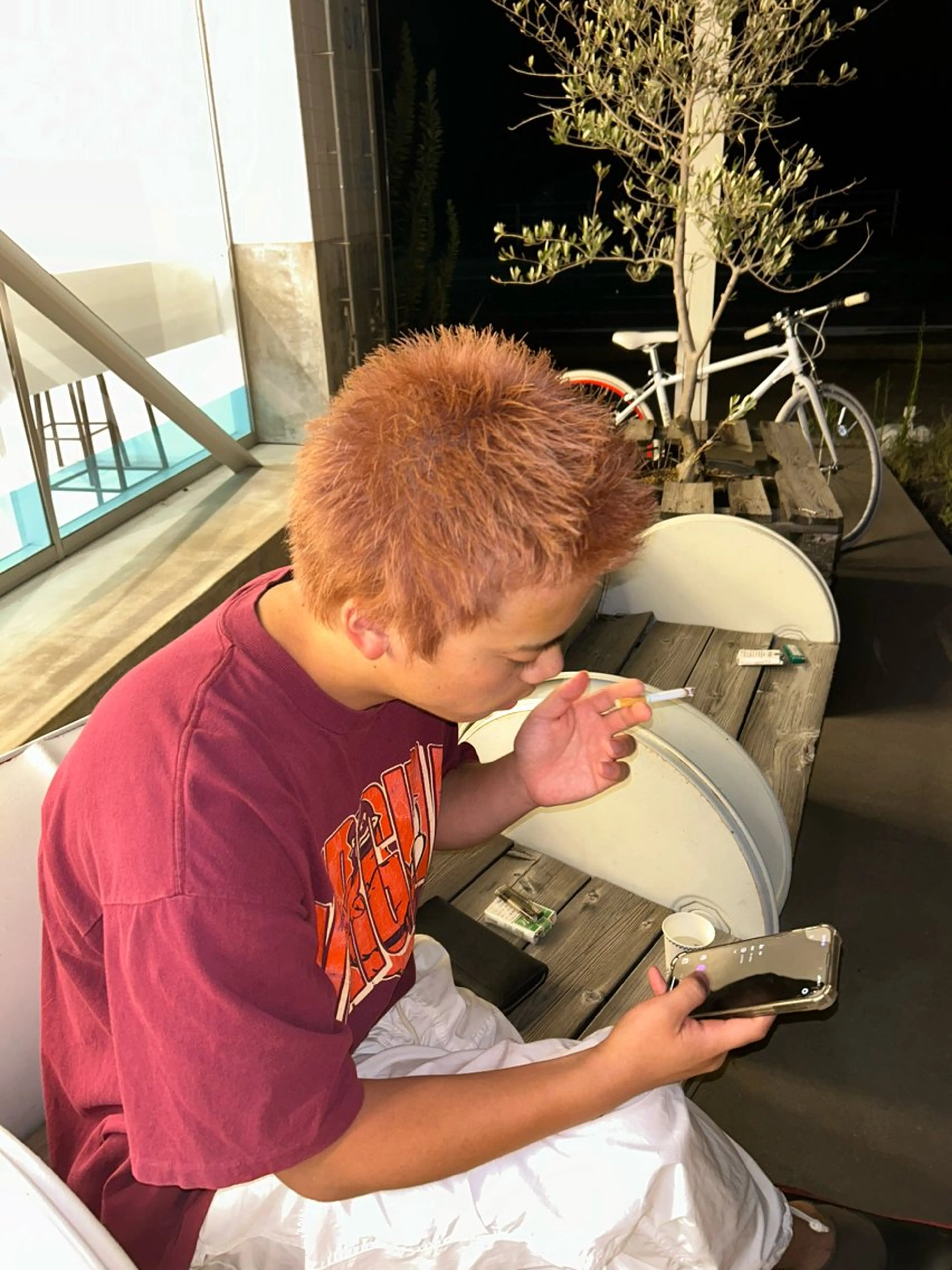 メンズ THE SKY所属・アダチ ヒナタのヘアスタイル