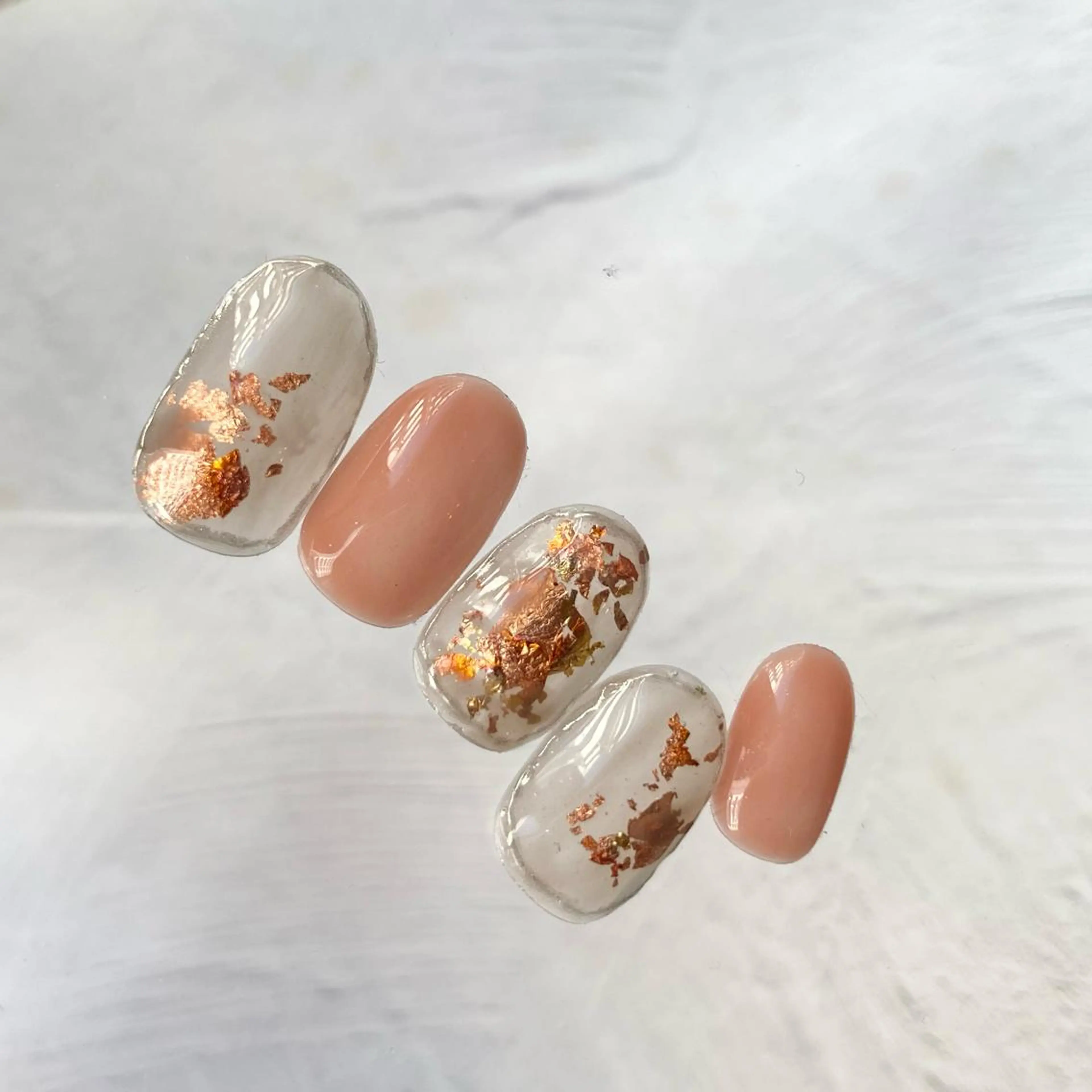 ネイル アートネイル フットネイル ニュアンスネイル 冬ネイル 山田 貴子のネイルデザイン