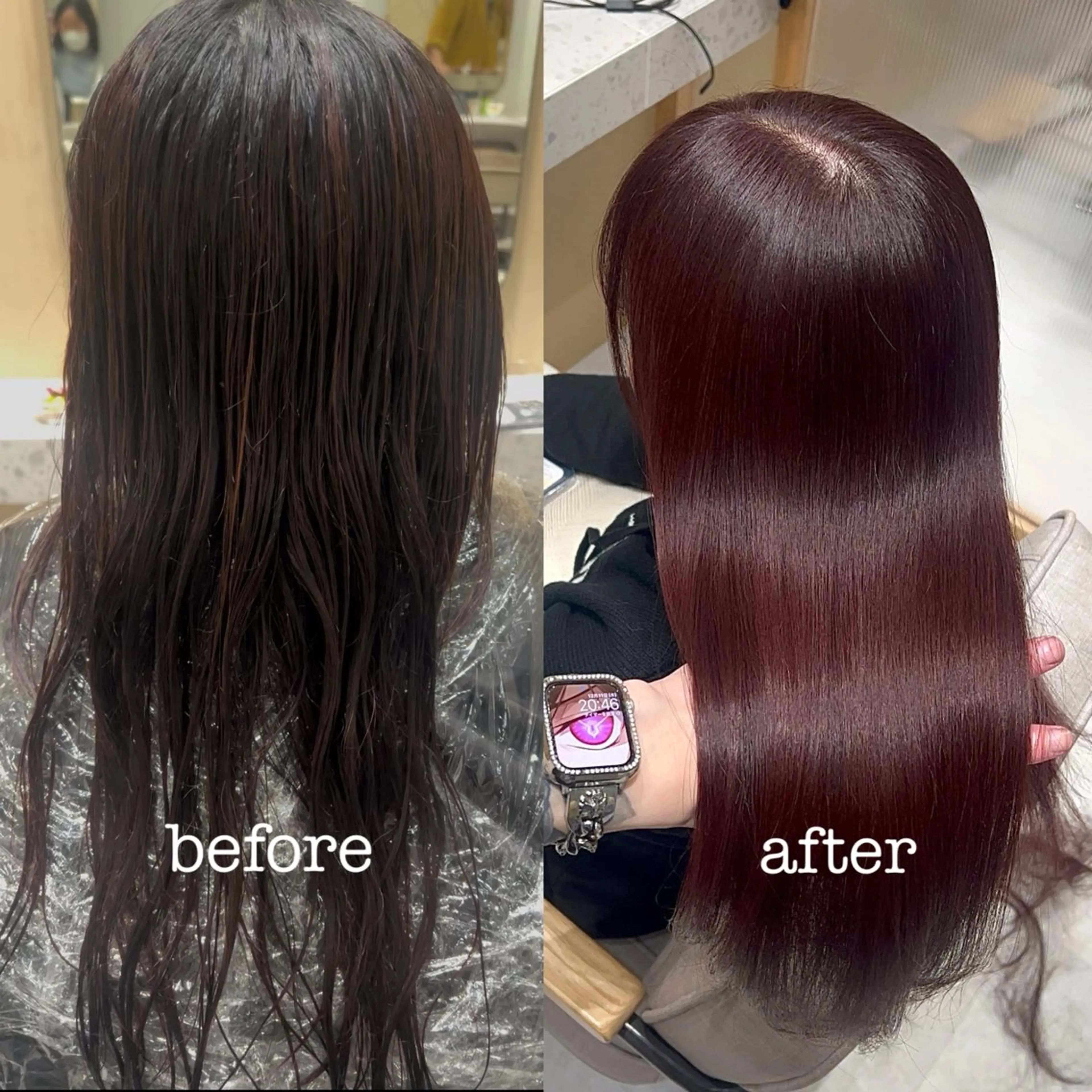 ロング ピンクブラウン ピンクラベンダー 髪質改善 トリートメント カット ヘアカラー トリートメント 💎髪質改善/艶髪 💎mizuki💎のヘアスタイル