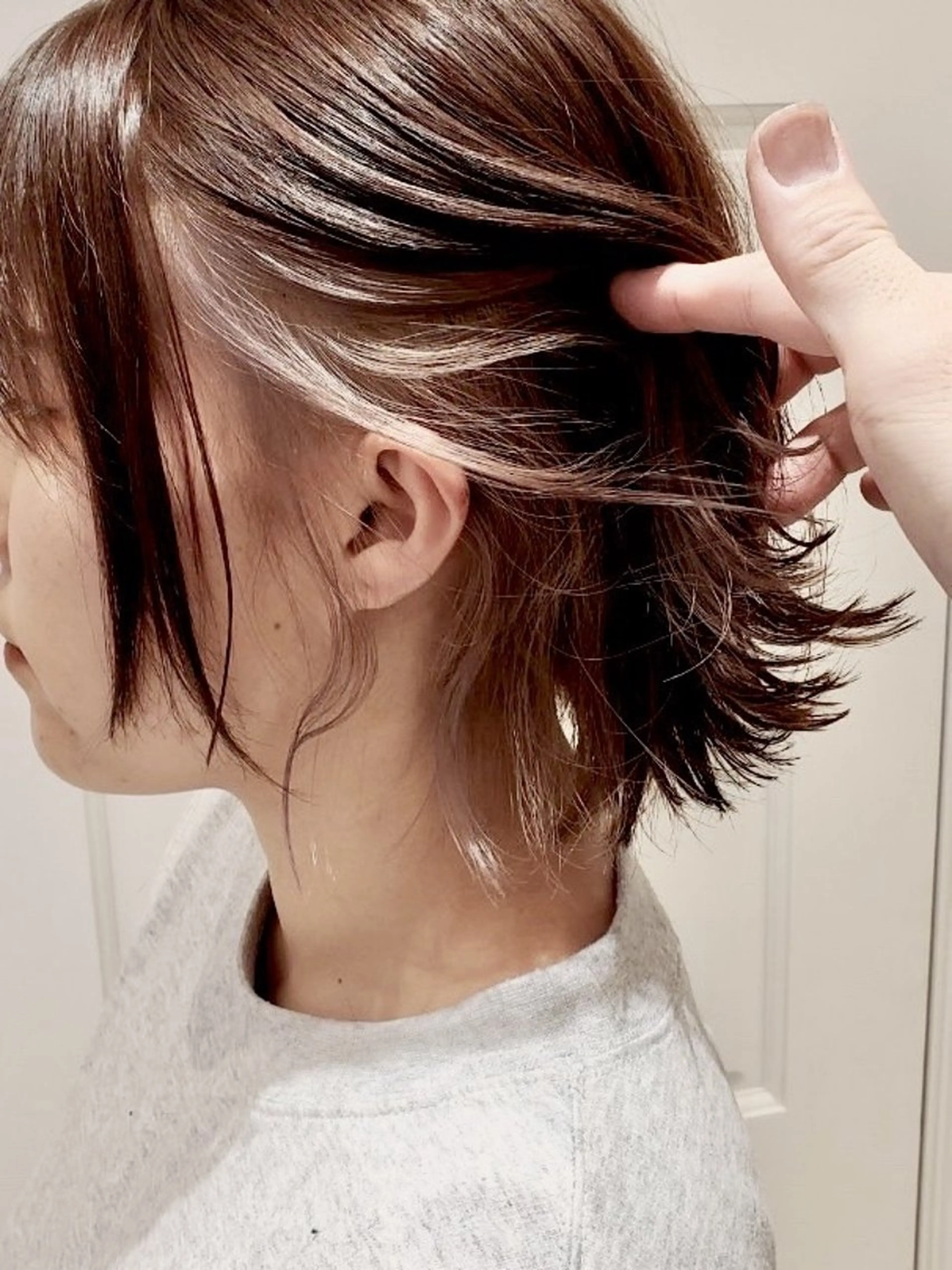 カラー GRITTERs 泉中央店所属・艶髪/小顔レイヤー/ カットモデル泉中央✨のヘアスタイル