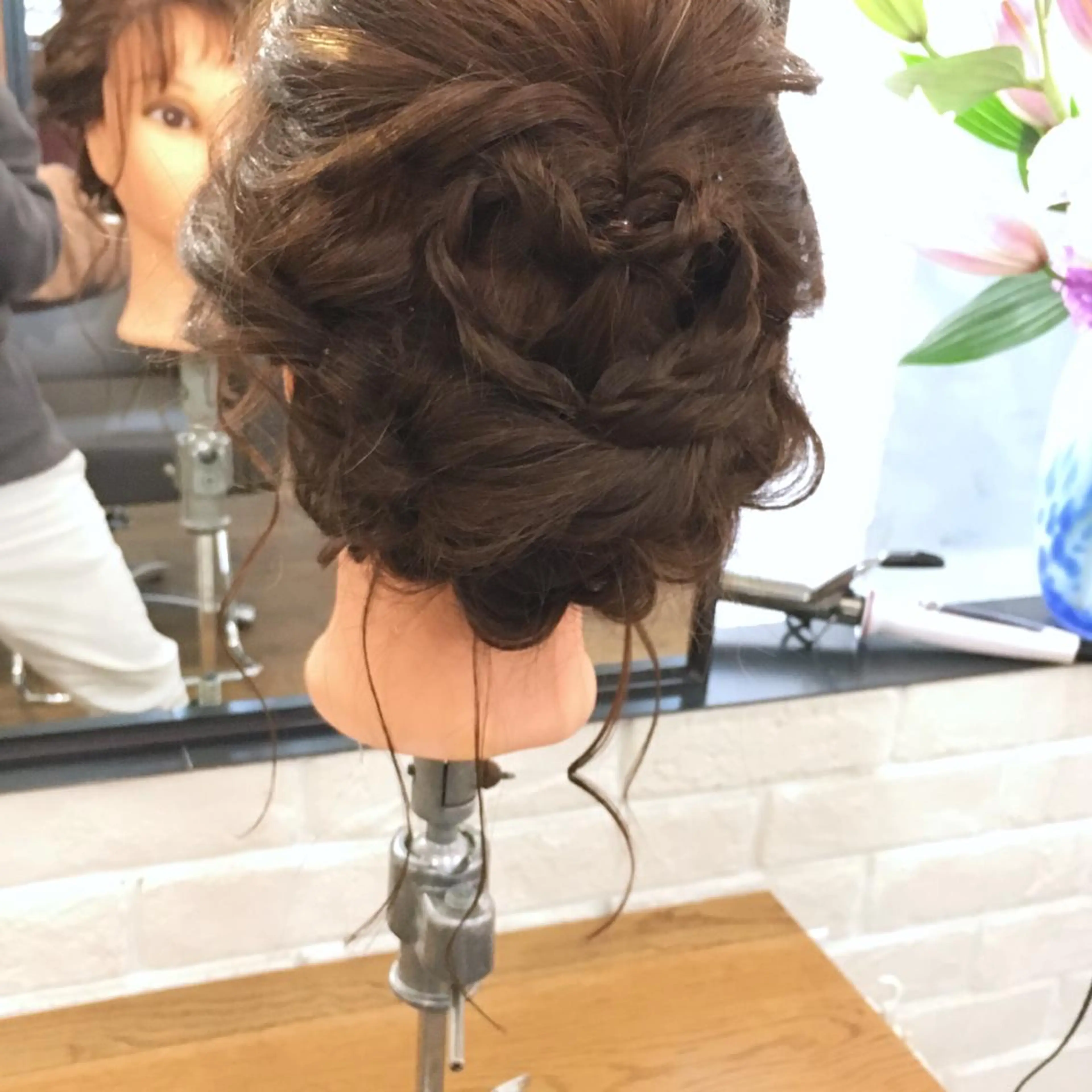 セミロング ヘアアレンジ 上川 美幸のヘアスタイル