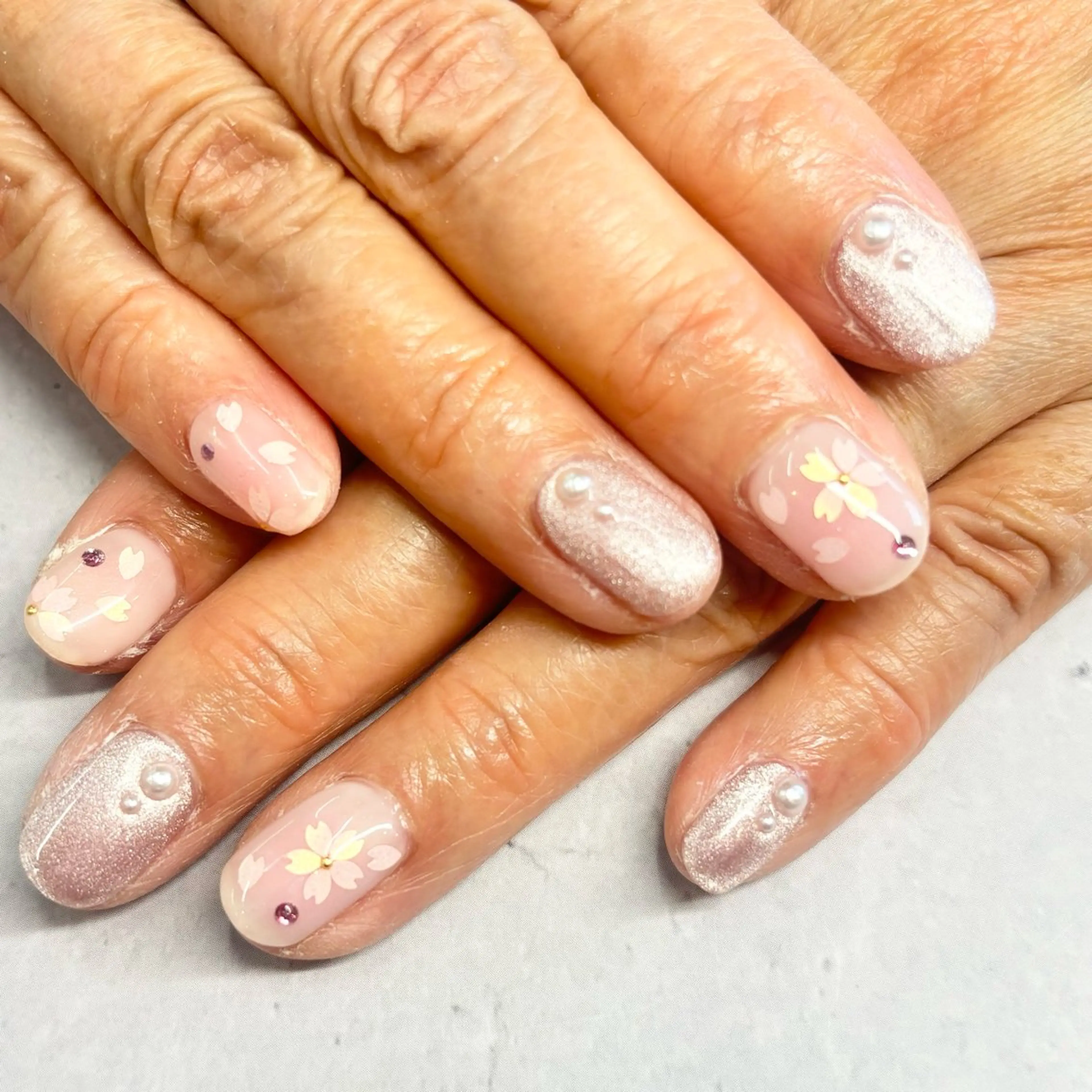 ネイル 桜ネイル AngelCoco Tabataのネイルデザイン