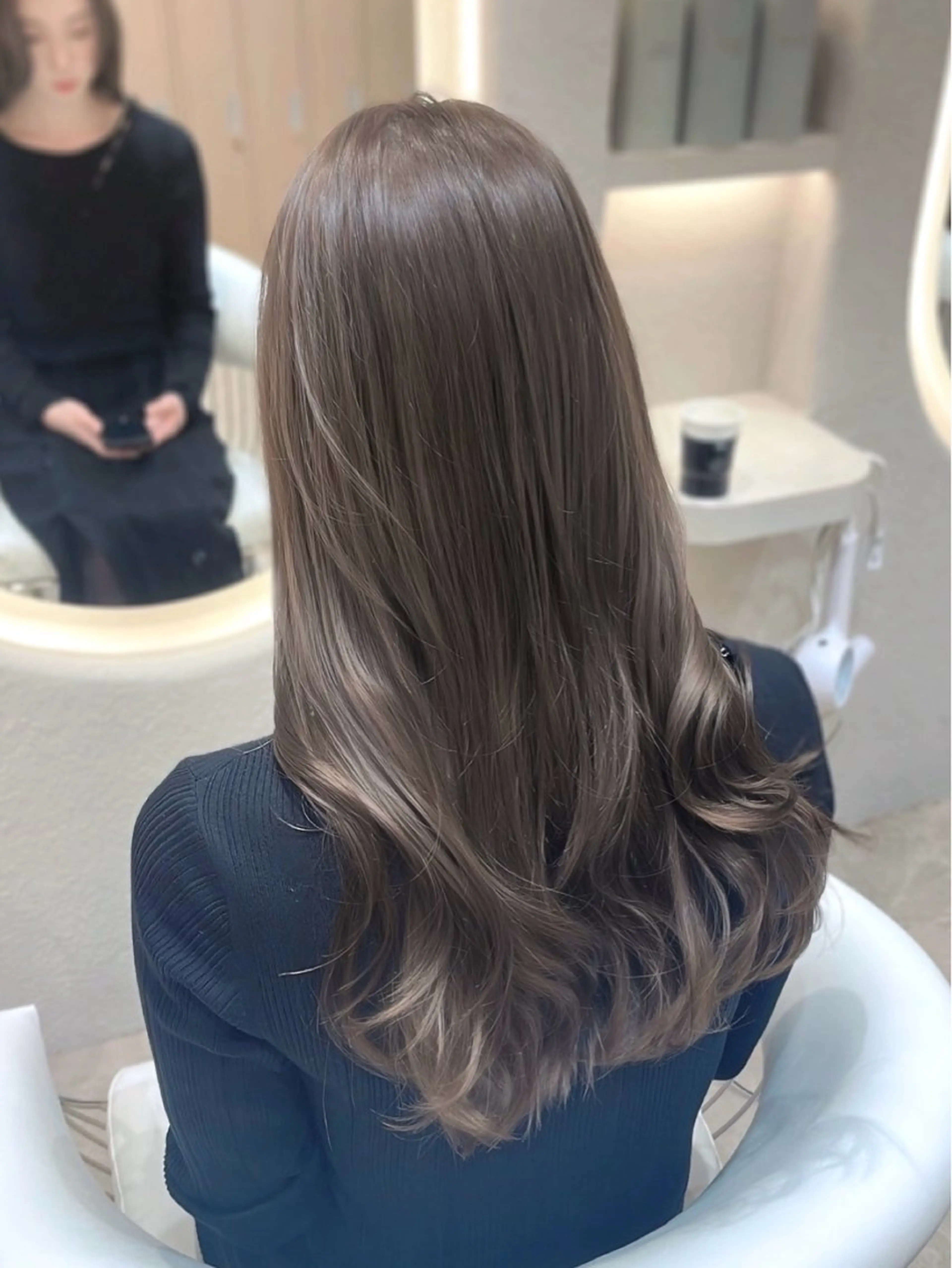 ロング カラー カット ヘアカラー トリートメント MIRAC所属・Ryoichi⛓️ 韓国ヘア/ハイトーンのヘアスタイル