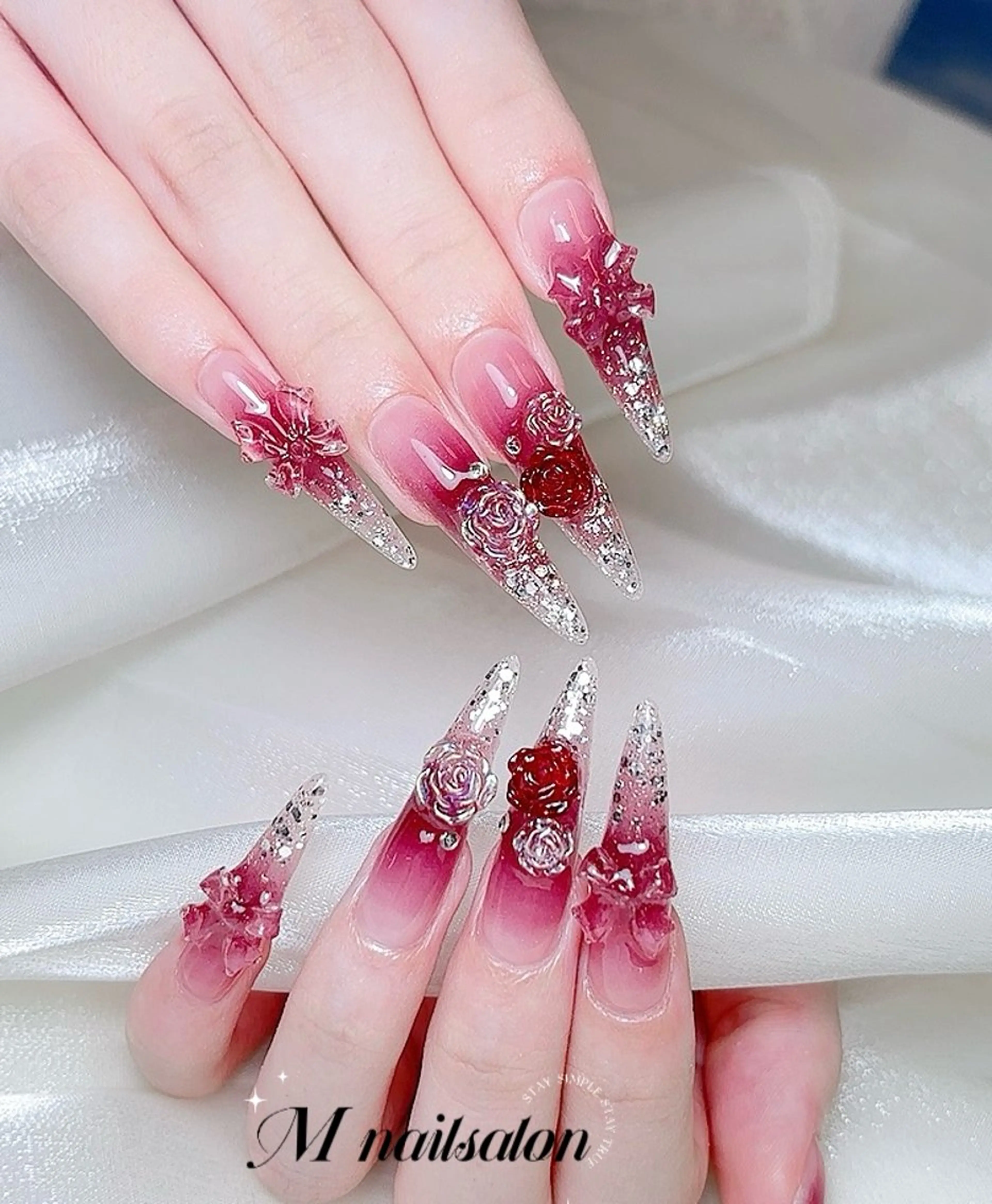 ネイル M🌷nail 長さだし専門店のネイルデザイン