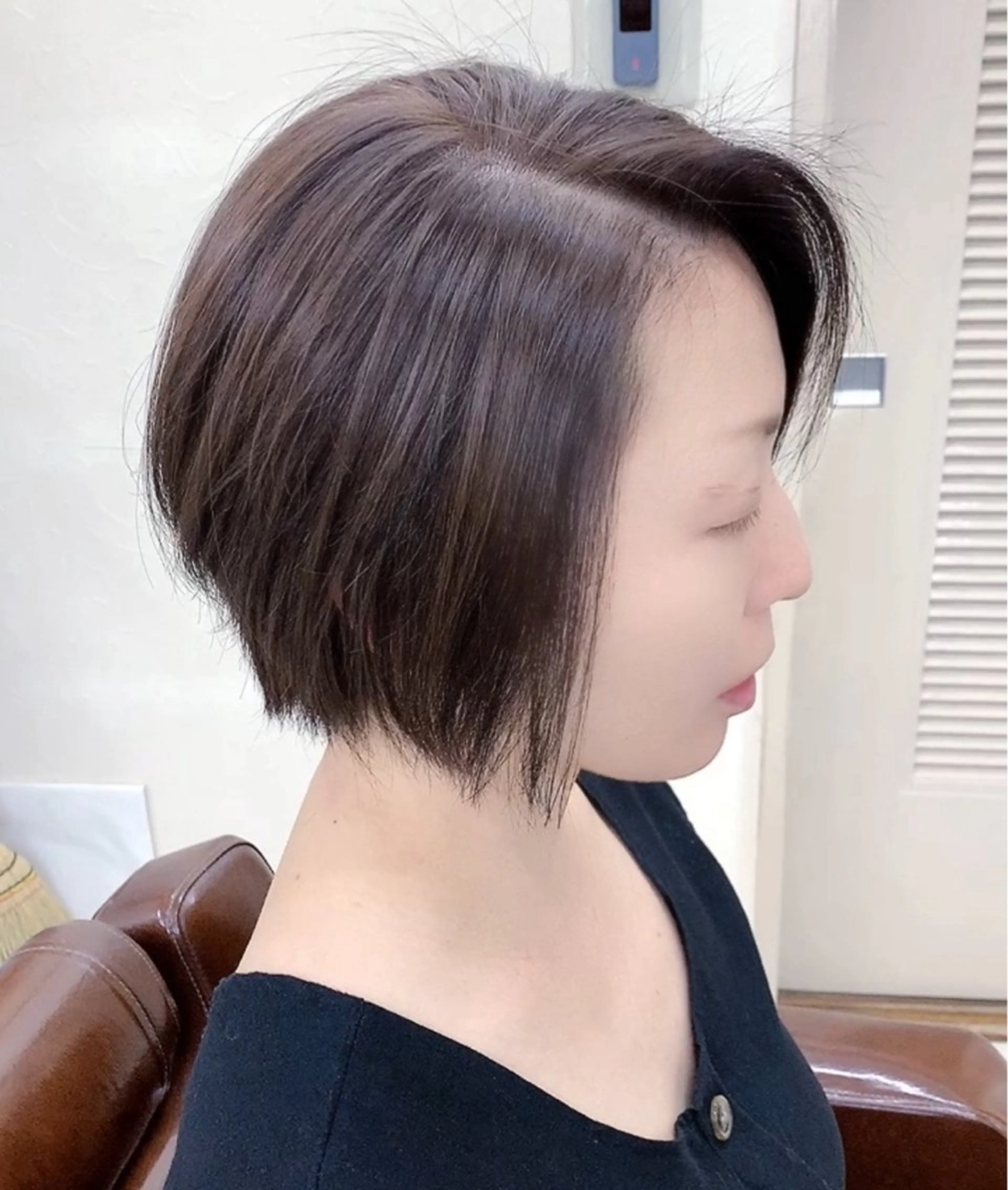 カラー グレージュ 竹内 秀美のヘアスタイル