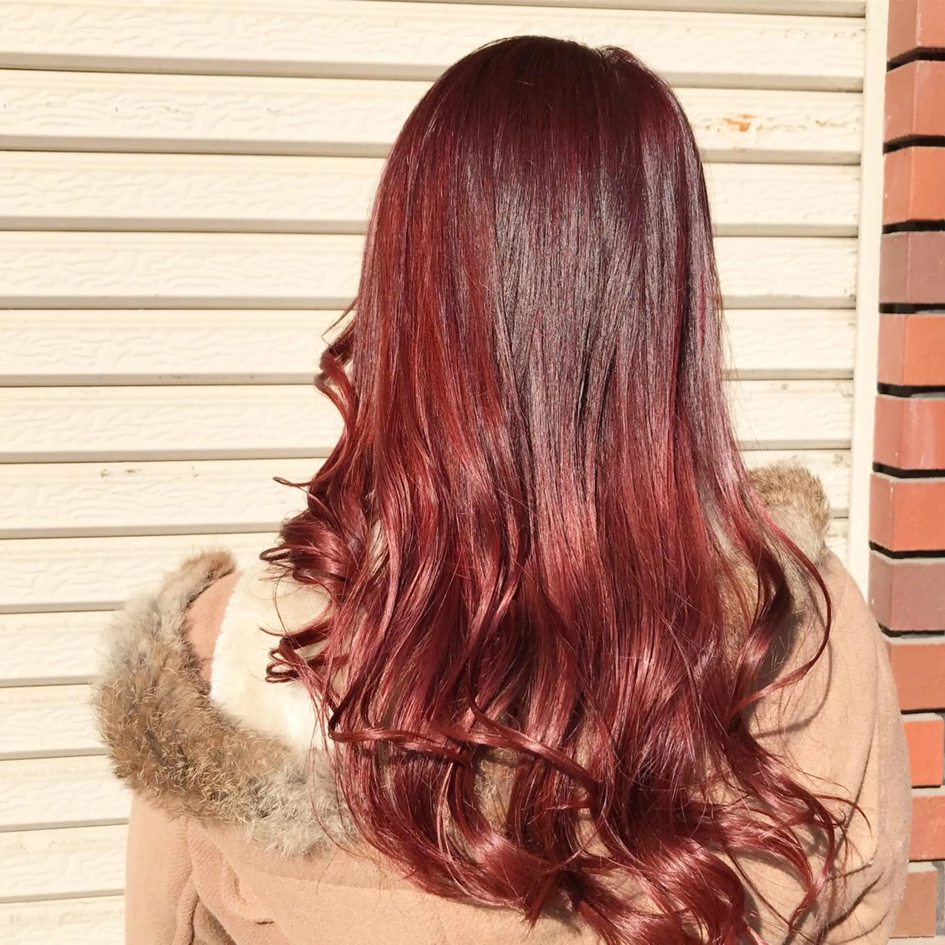 セミロング カラー ピンクカラー ヘアカラー トリートメント エイト ウメダのヘアスタイル