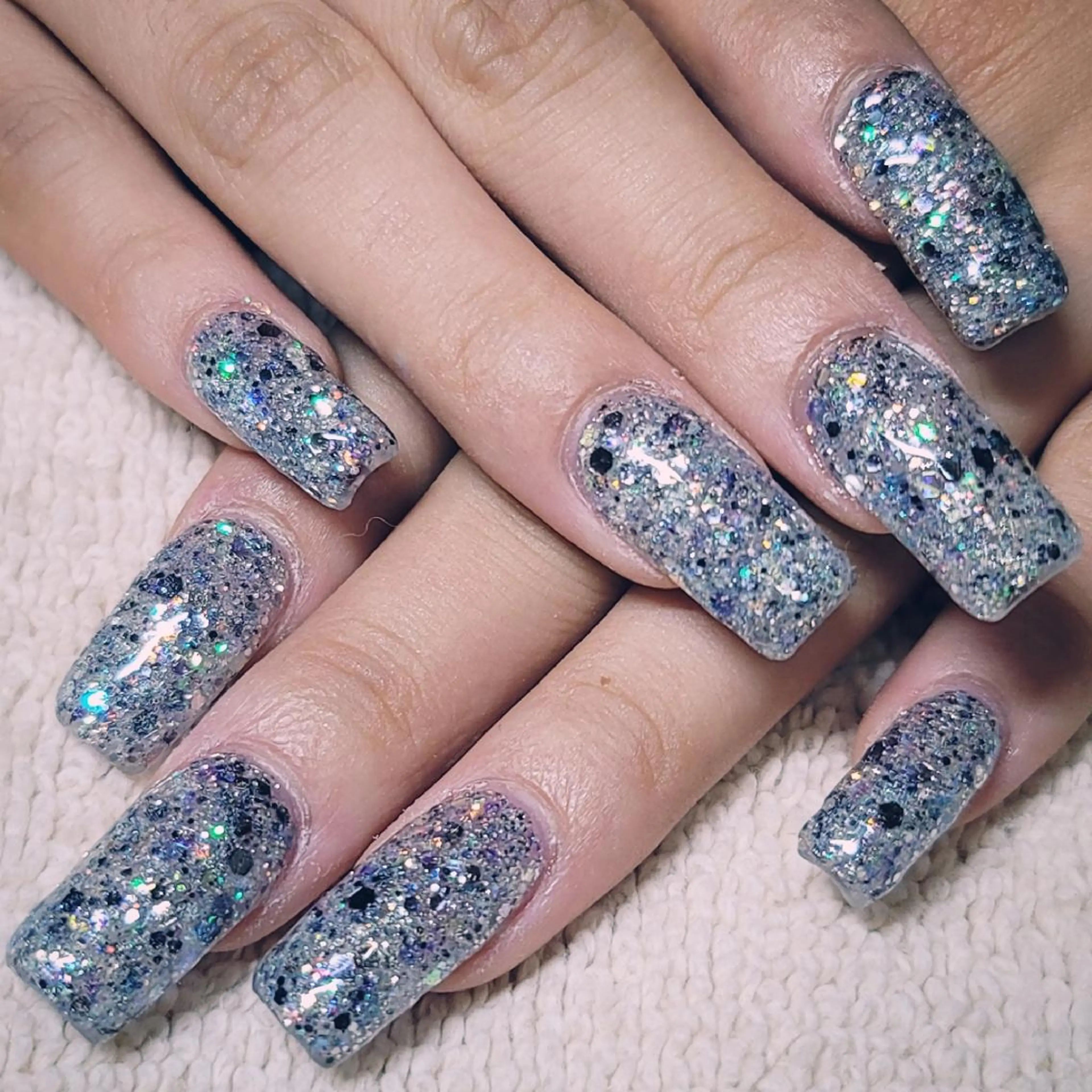 ネイル ゴージャス ホログラムネイル ラメ(グリッター) ワンカラーネイル ハンドネイル よしだ ひろきのネイルデザイン