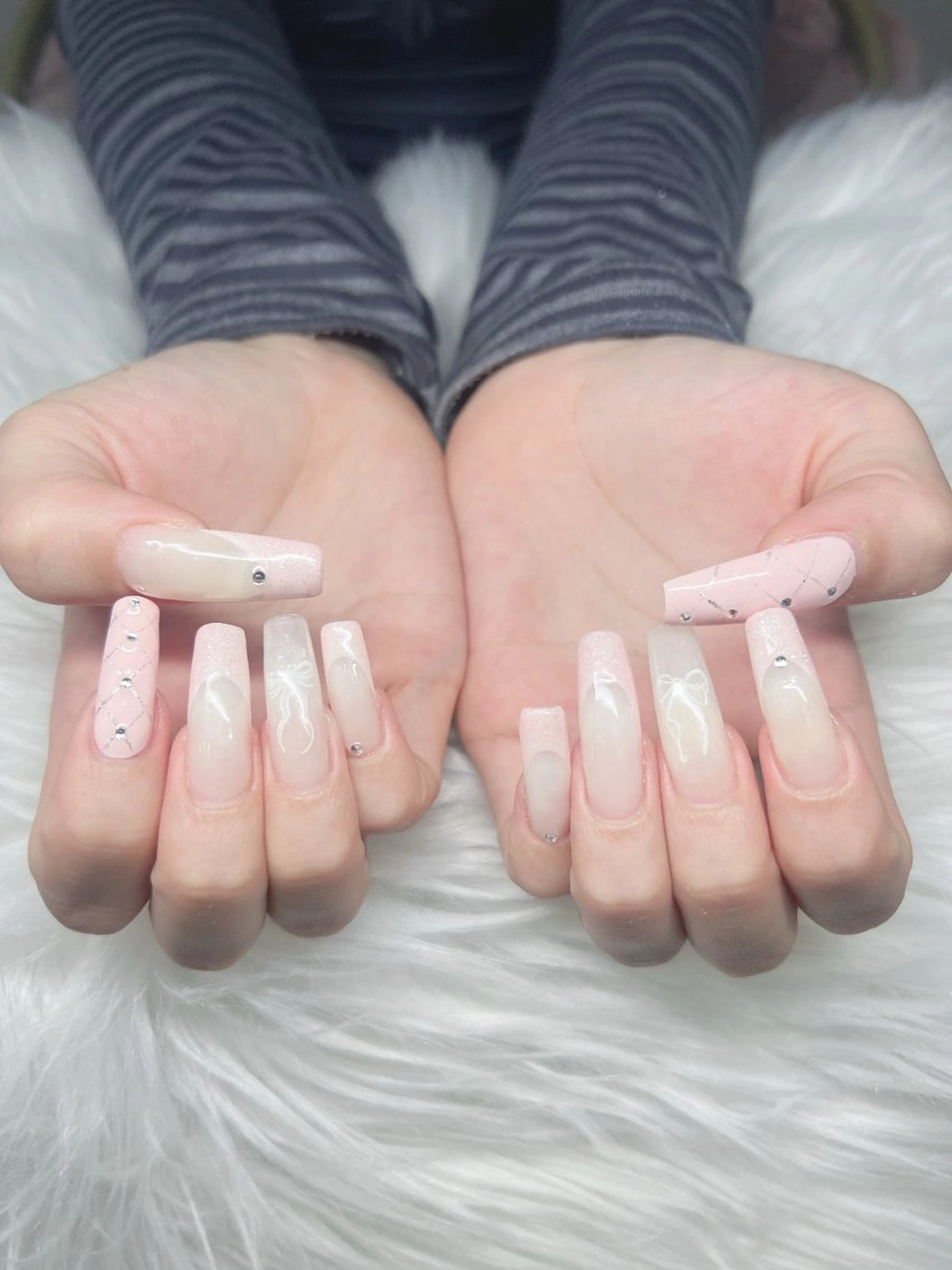 ネイル ハンドネイル Lee Nails チップ長さだし専門店のネイルデザイン