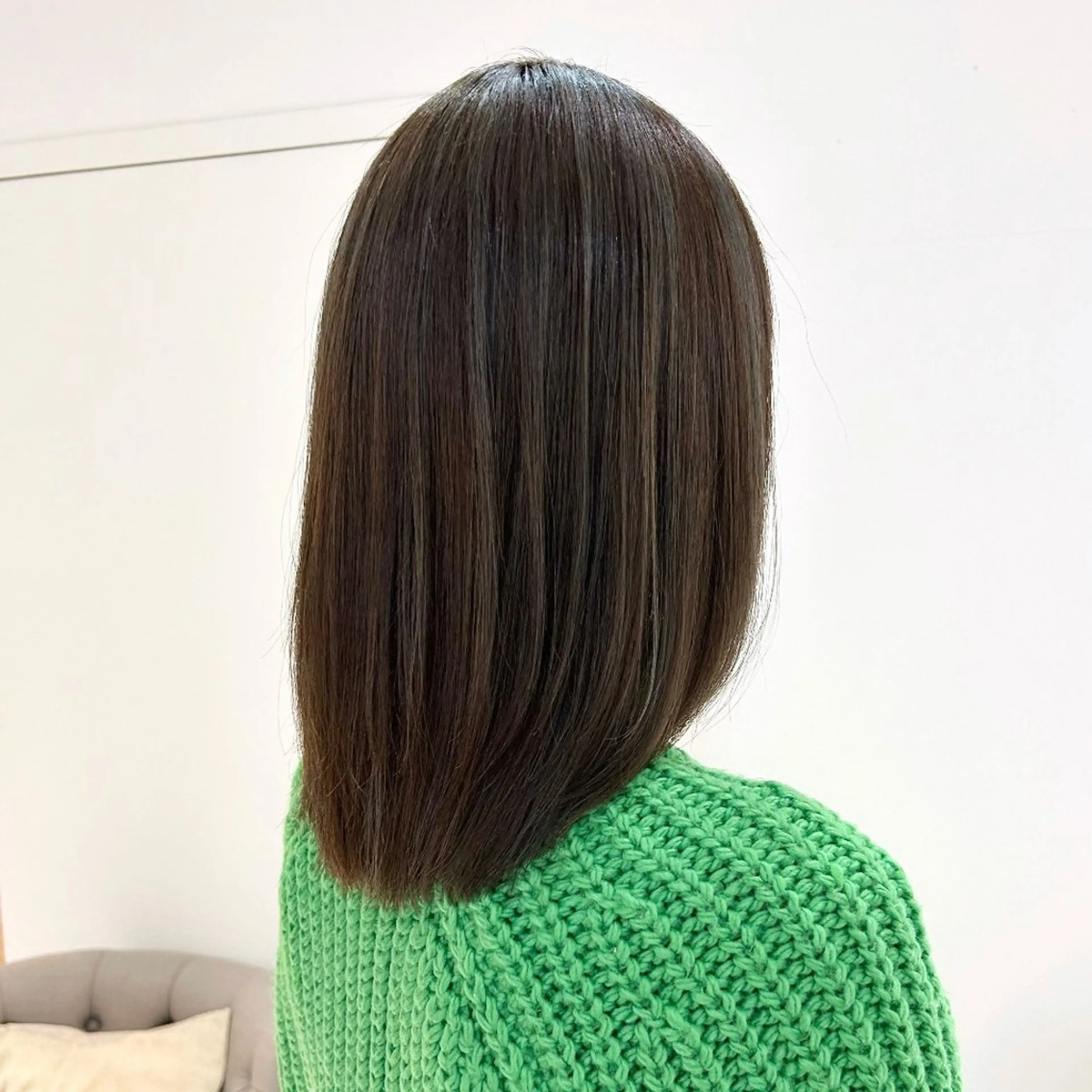 セミロング カラー ヘアアレンジ カット ヘアカラー 吉水 彩乃 /ボブ/透明感カラーのヘアスタイル