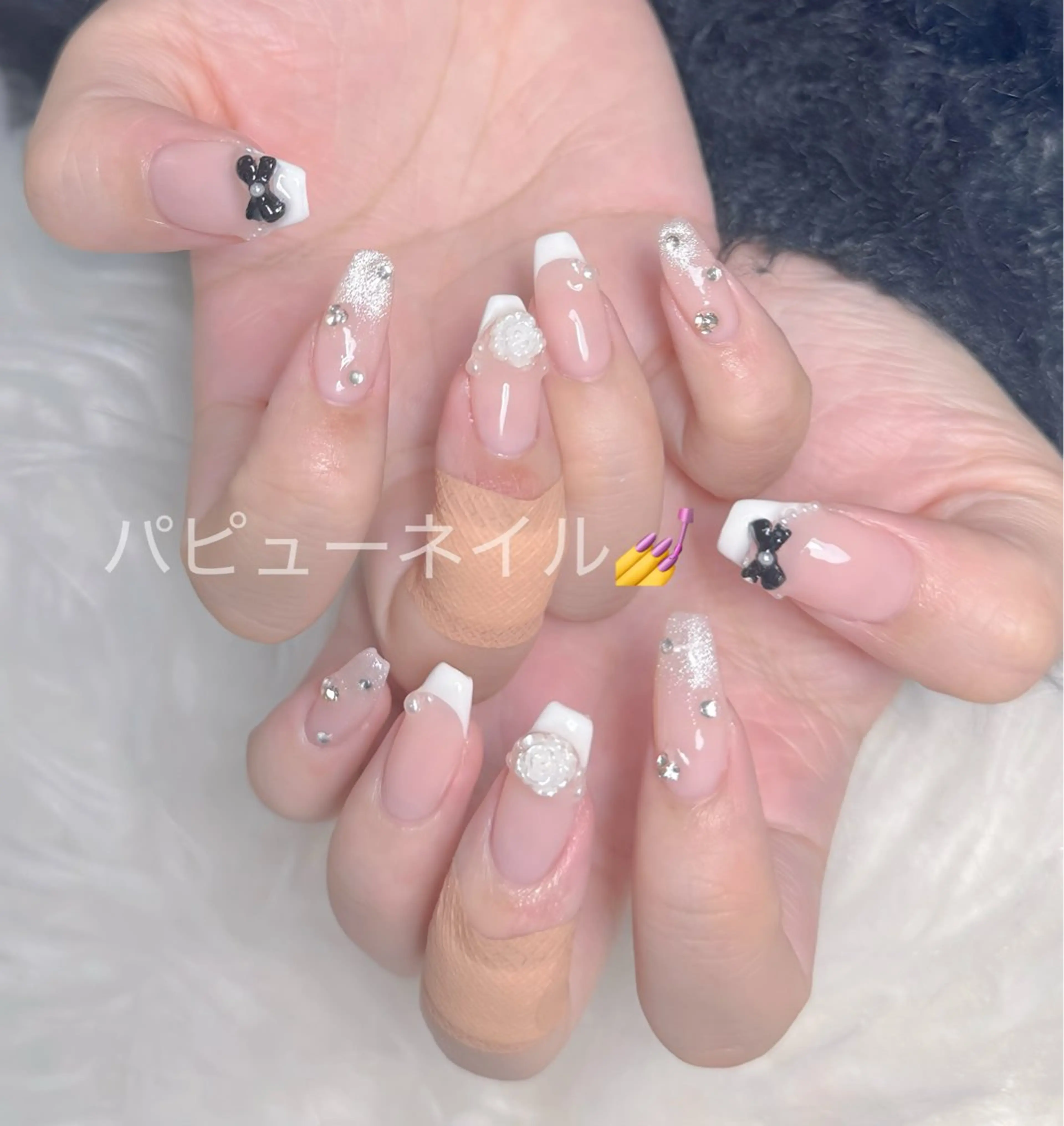 ネイル ピンク バピュネイル -アンのネイルデザイン