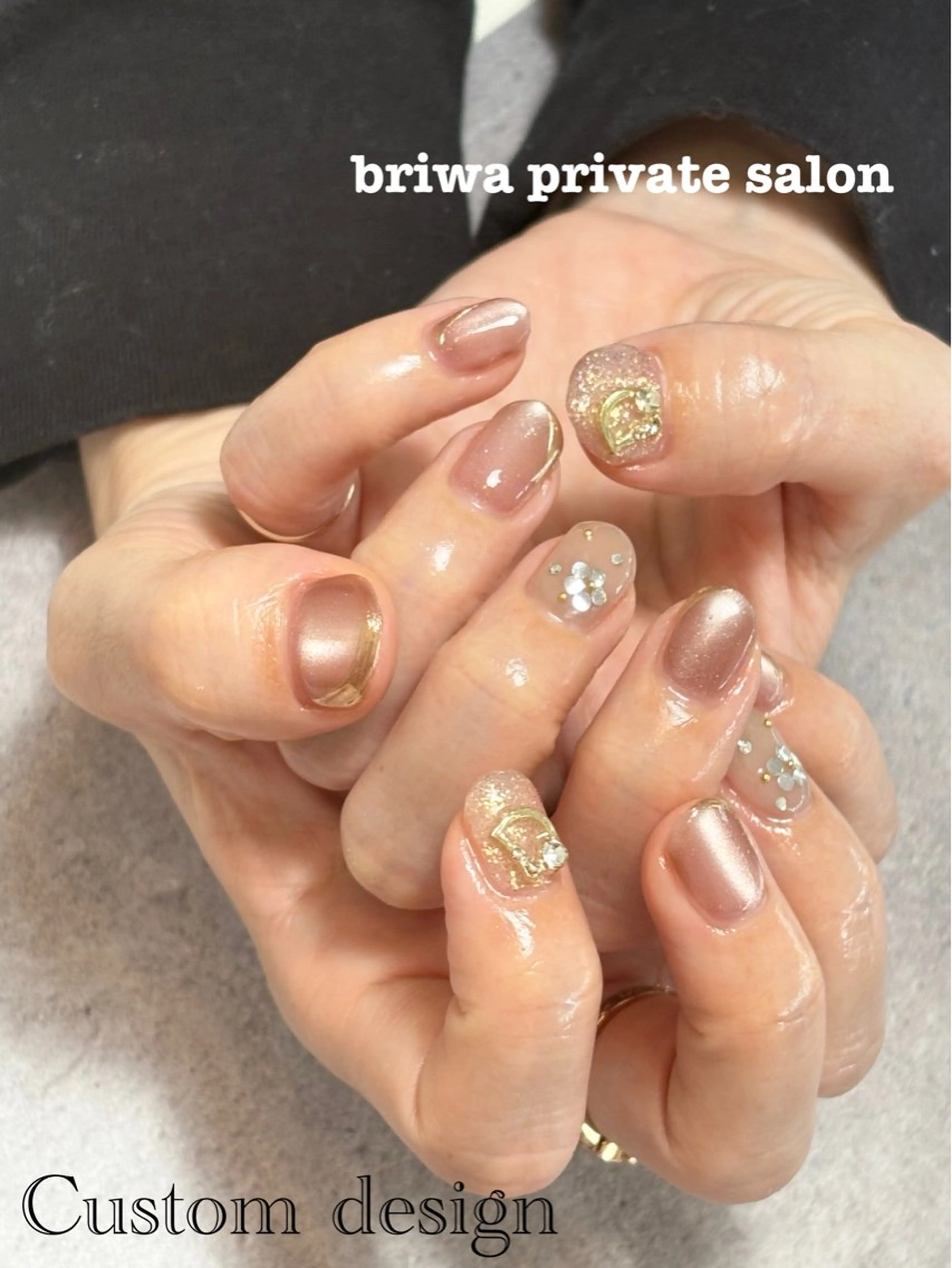ネイル 持ち込み Briwa✨nail 💅enoi ❤︎のネイルデザイン