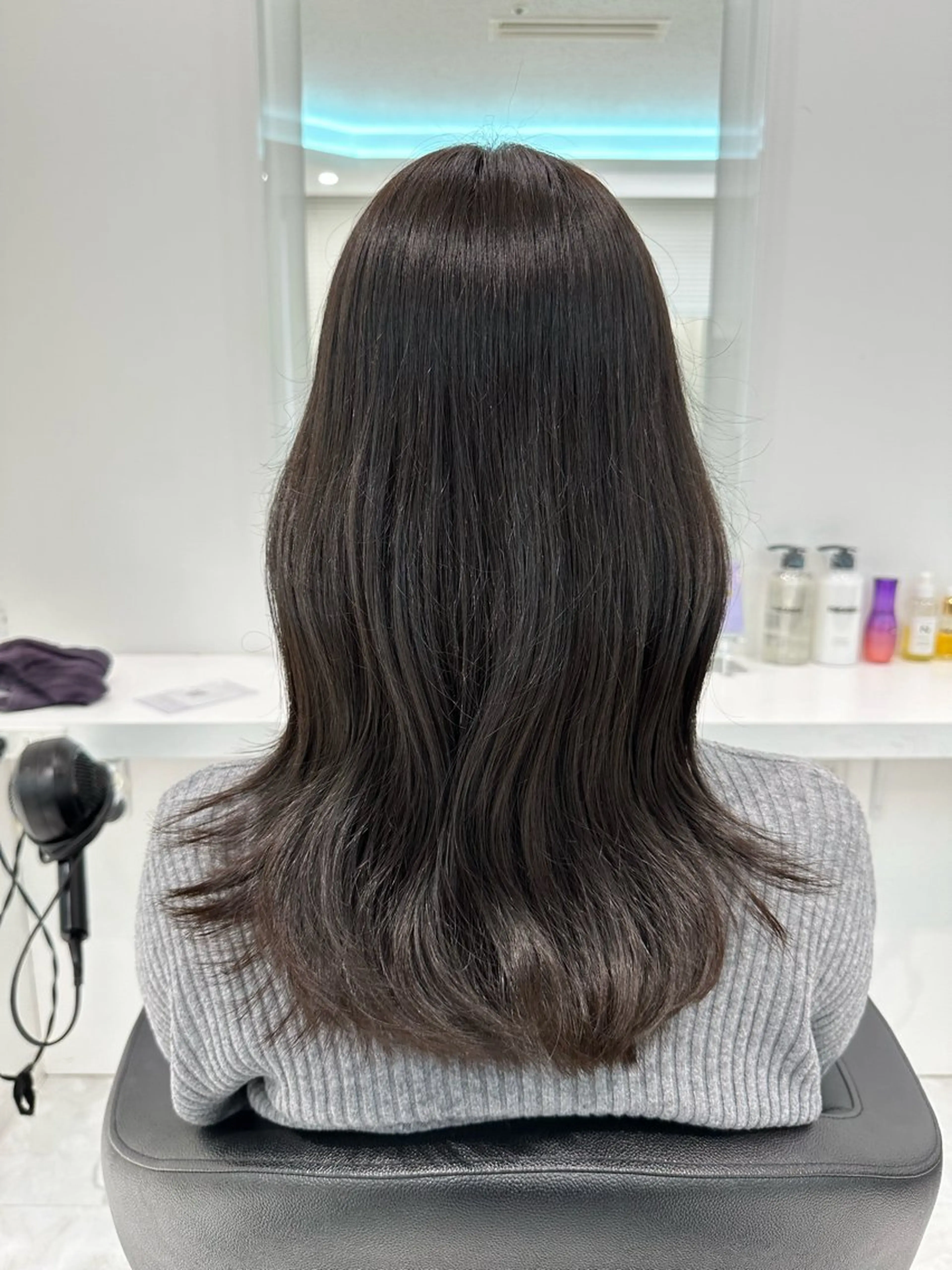 ロング カラー ヘアカラー トリートメント ヘッドスパ ヘアセット ♡上品韓国髪♡ブラ ウン/SAYATOのヘアスタイル