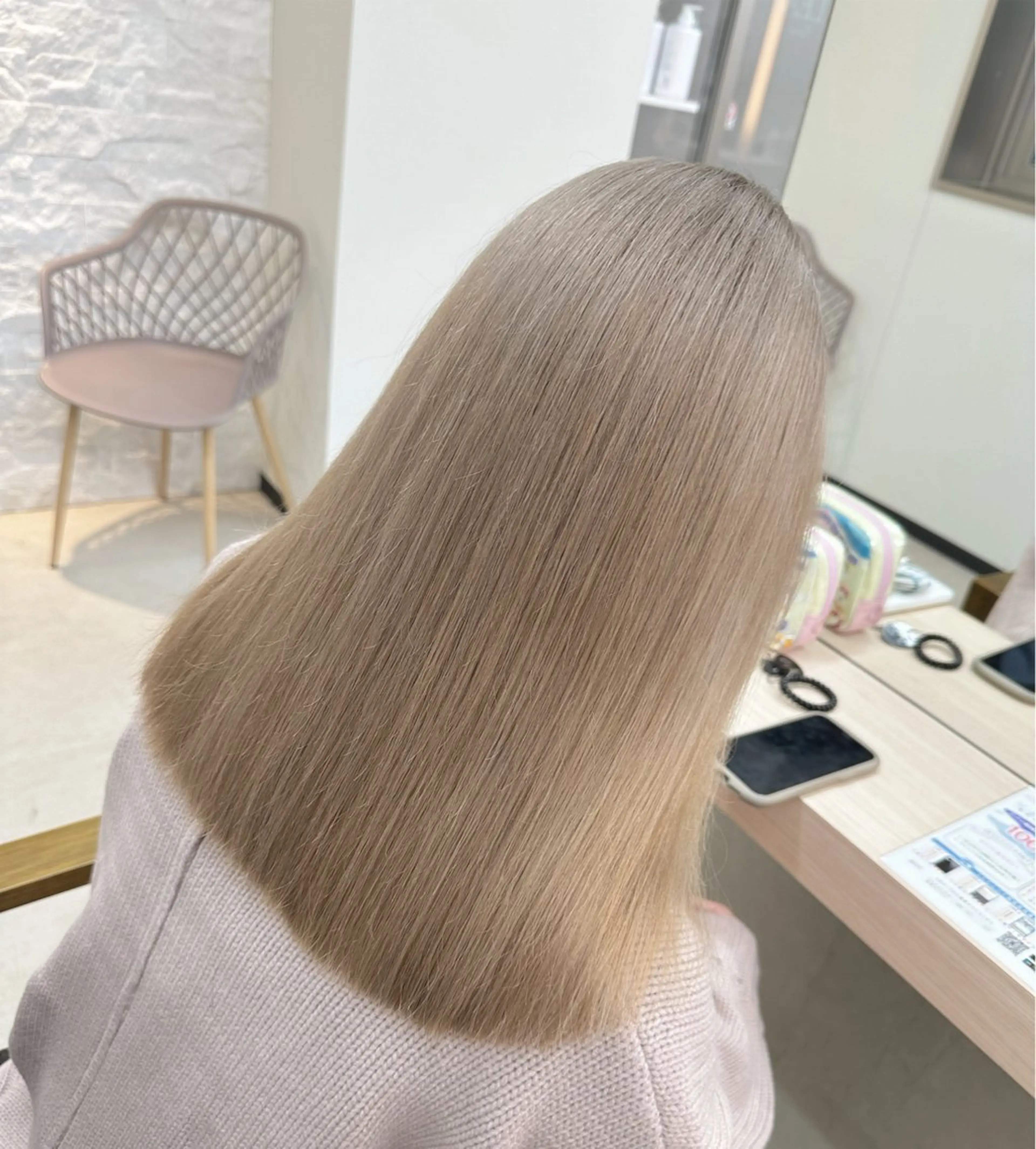 ミディアム カラー ヘアカラー トリートメント 𝐑𝐲𝐮𝐤𝐢 【店長】ALEAPのヘアスタイル