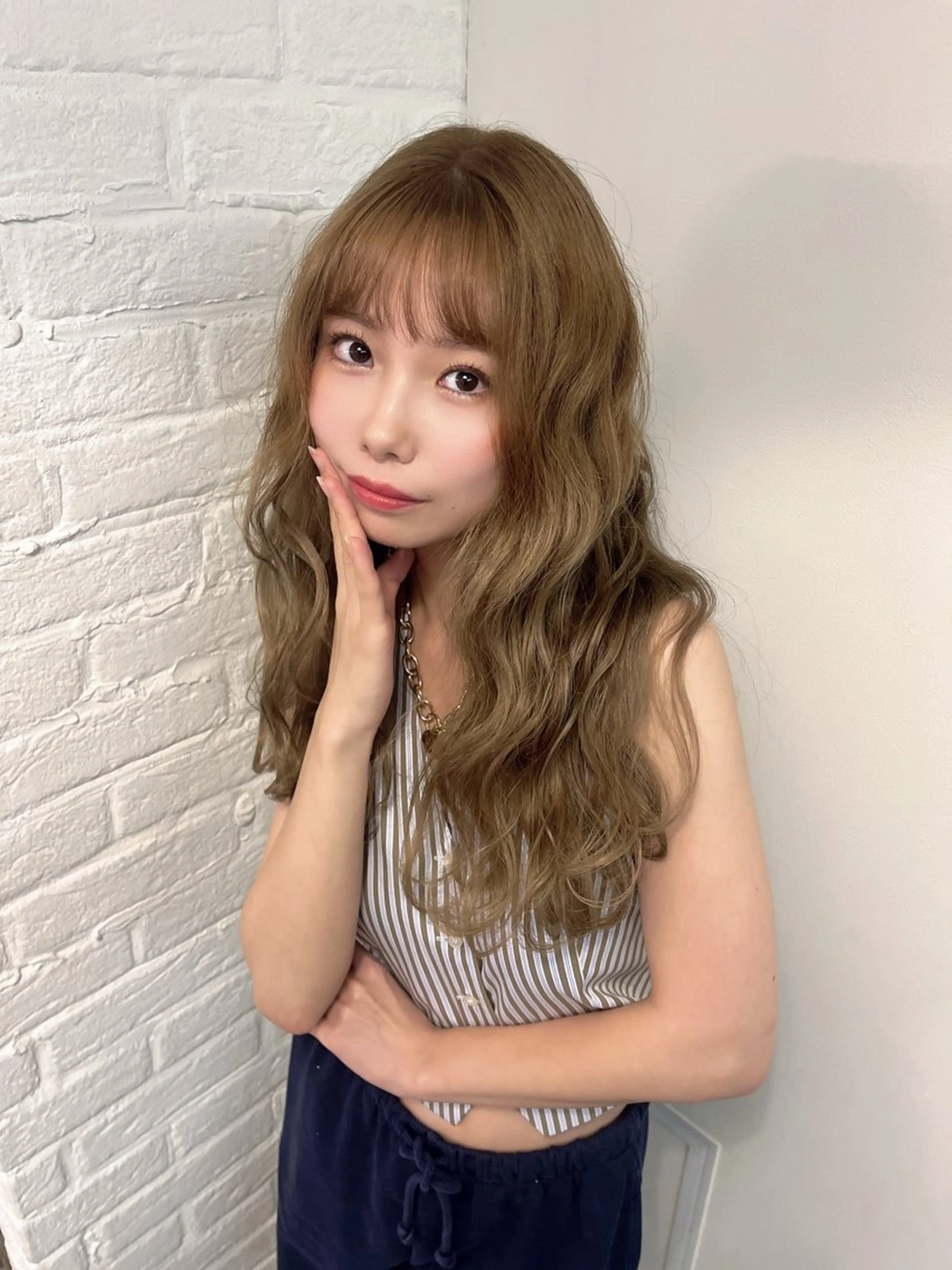 セミロング カラー ROVER所属・美咲🤎 /艶カラー /ハイライトカラーのヘアスタイル