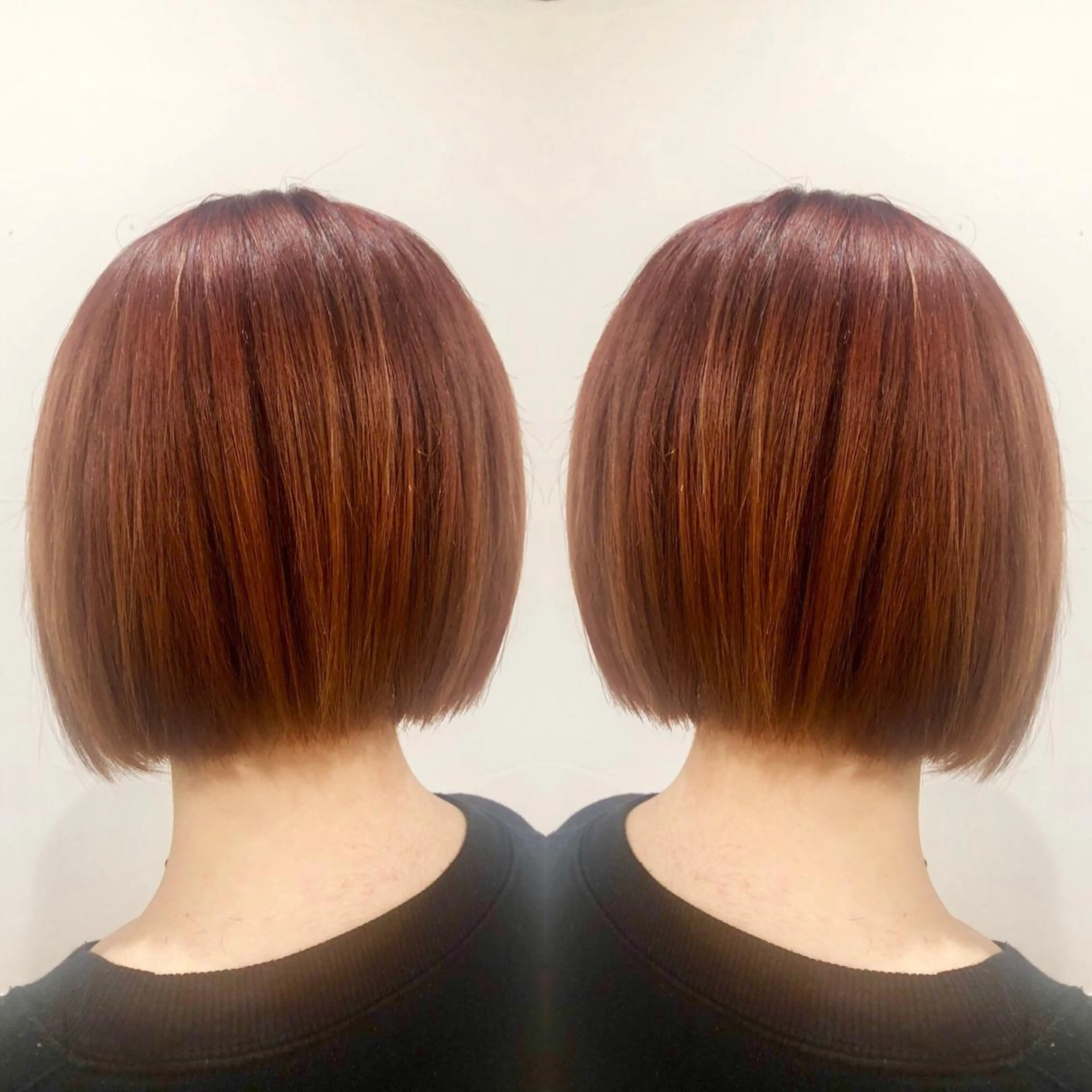 ショート カラー オレンジ M IIのヘアスタイル