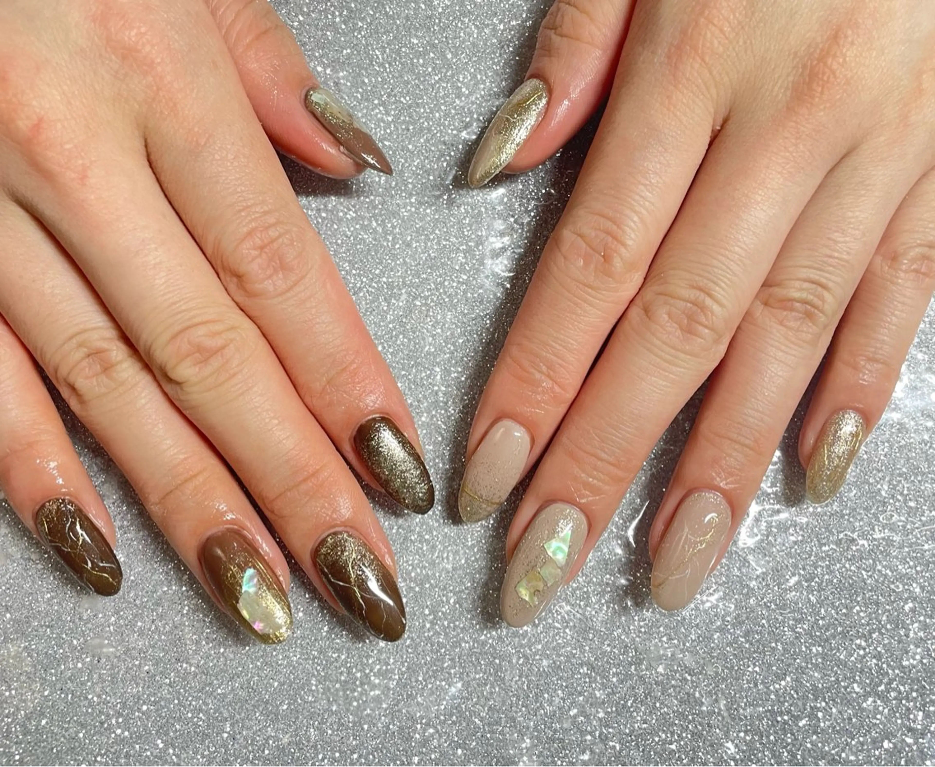 ネイル ハンドネイル VIERU 🌈🎀💖のネイルデザイン