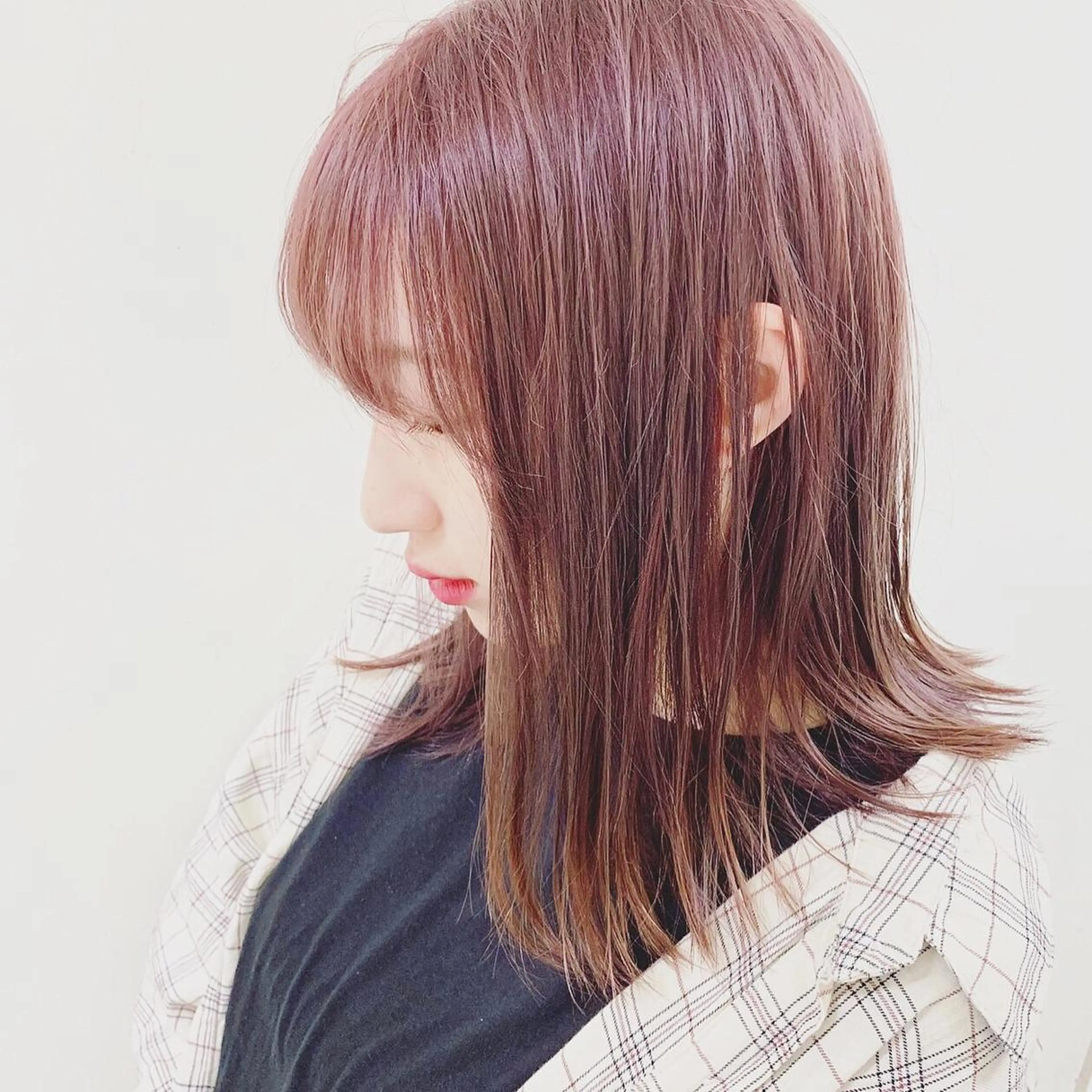 ミディアム カラー ボブ/パーマ 古家 佑真のヘアスタイル