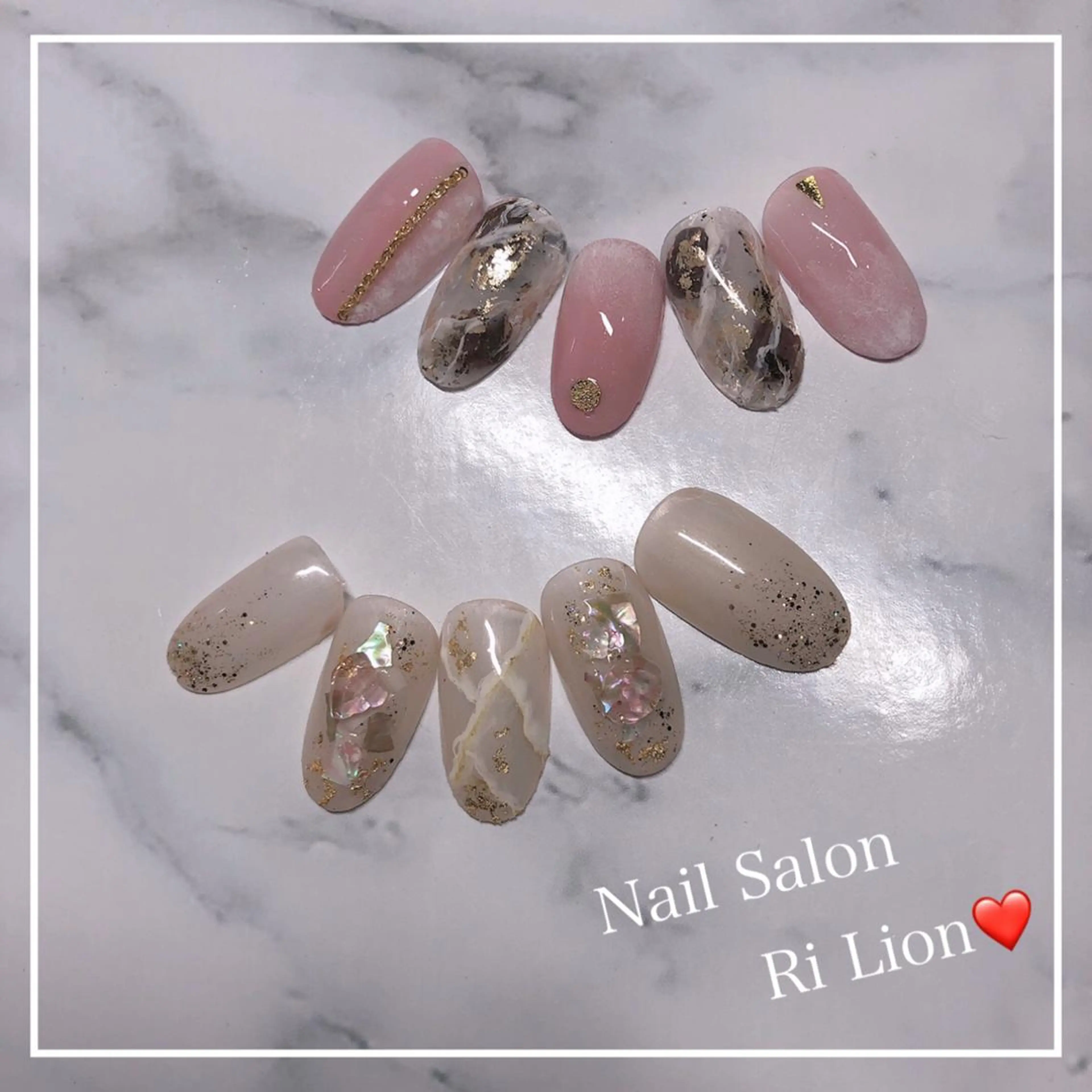 ネイル RiLion💗 Risa🦋💜のネイルデザイン