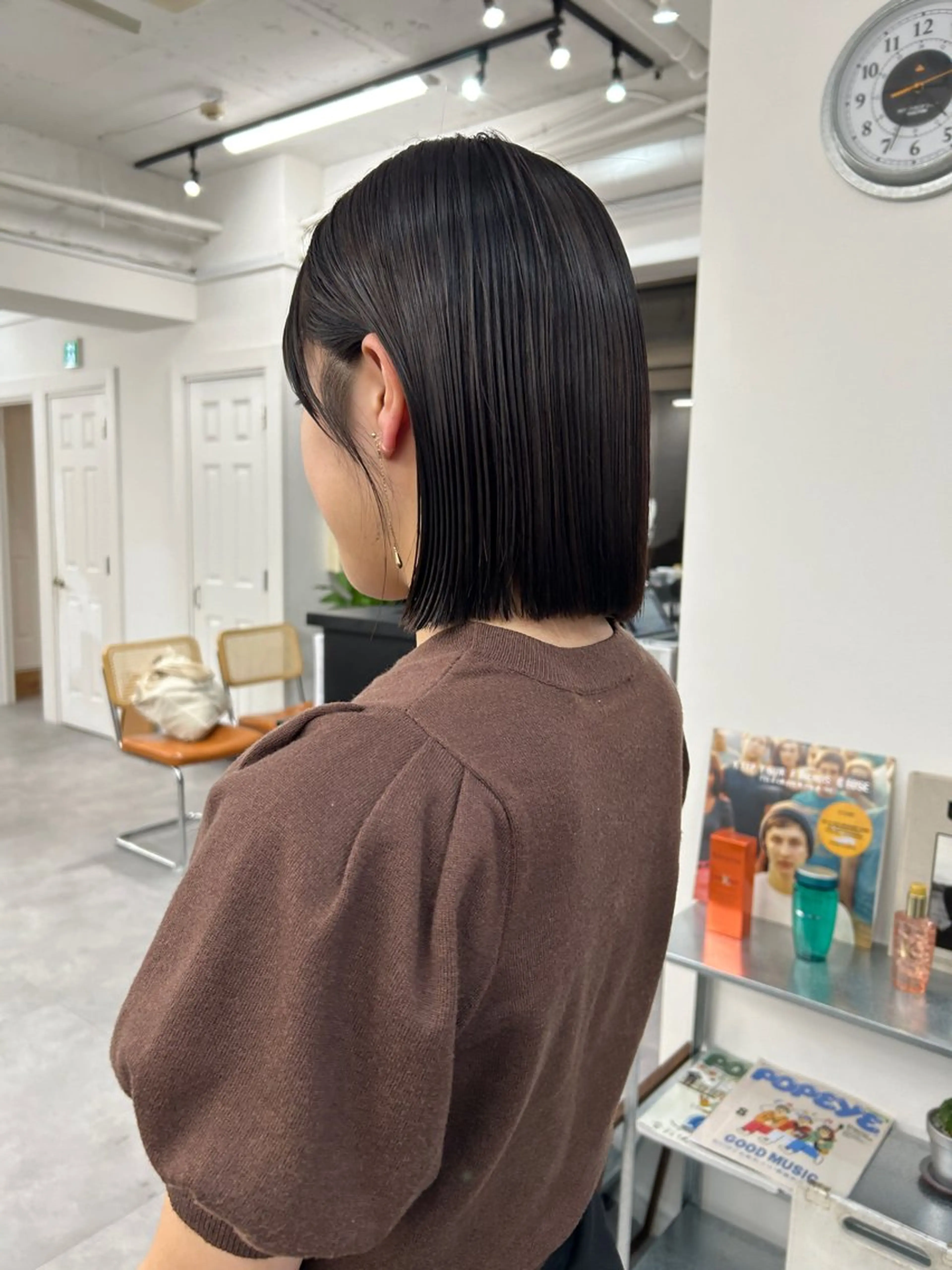 ショート レイヤーボブ/ 艶カラー/サナ🌼のヘアスタイル