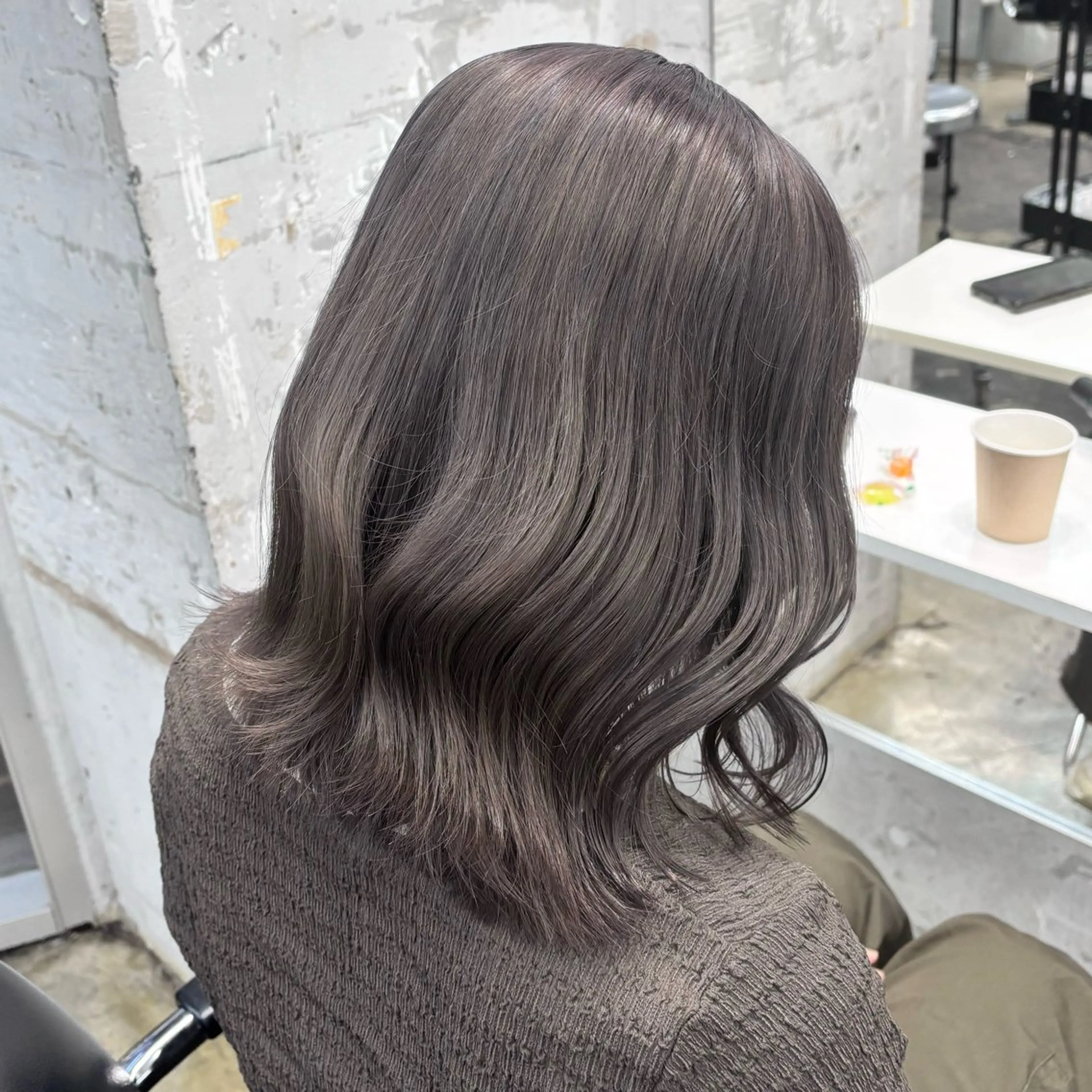 セミロング カラー ヘアアレンジ ケアカラー 🥀モテ暖色× エクステ🥀あかりのヘアスタイル