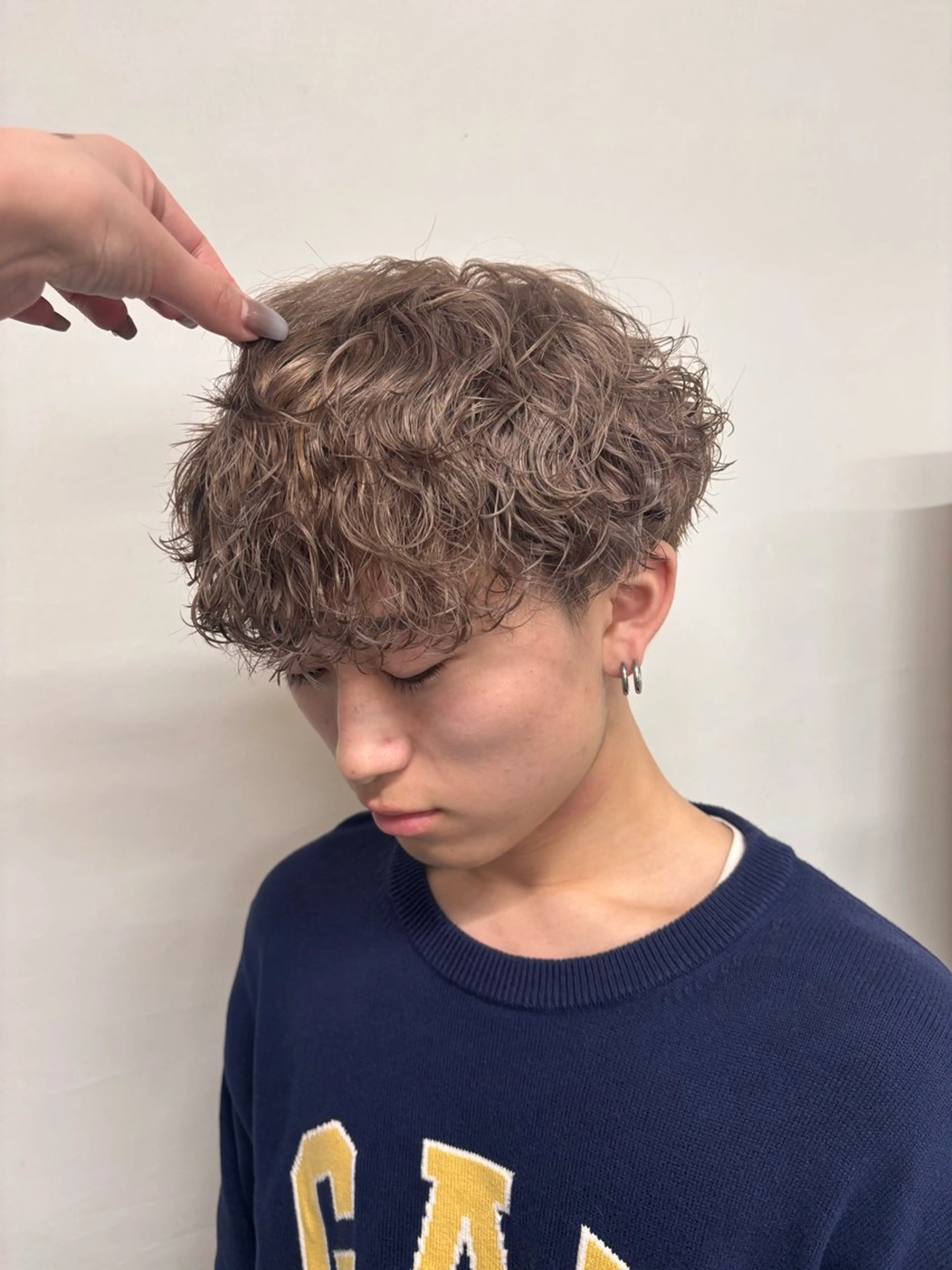 パーマ メンズ 波巻きパーマ カット パーマ トリートメント ヘッドスパ ヘアセット メンズ特化モテヘア 🌙Nanakaのヘアスタイル