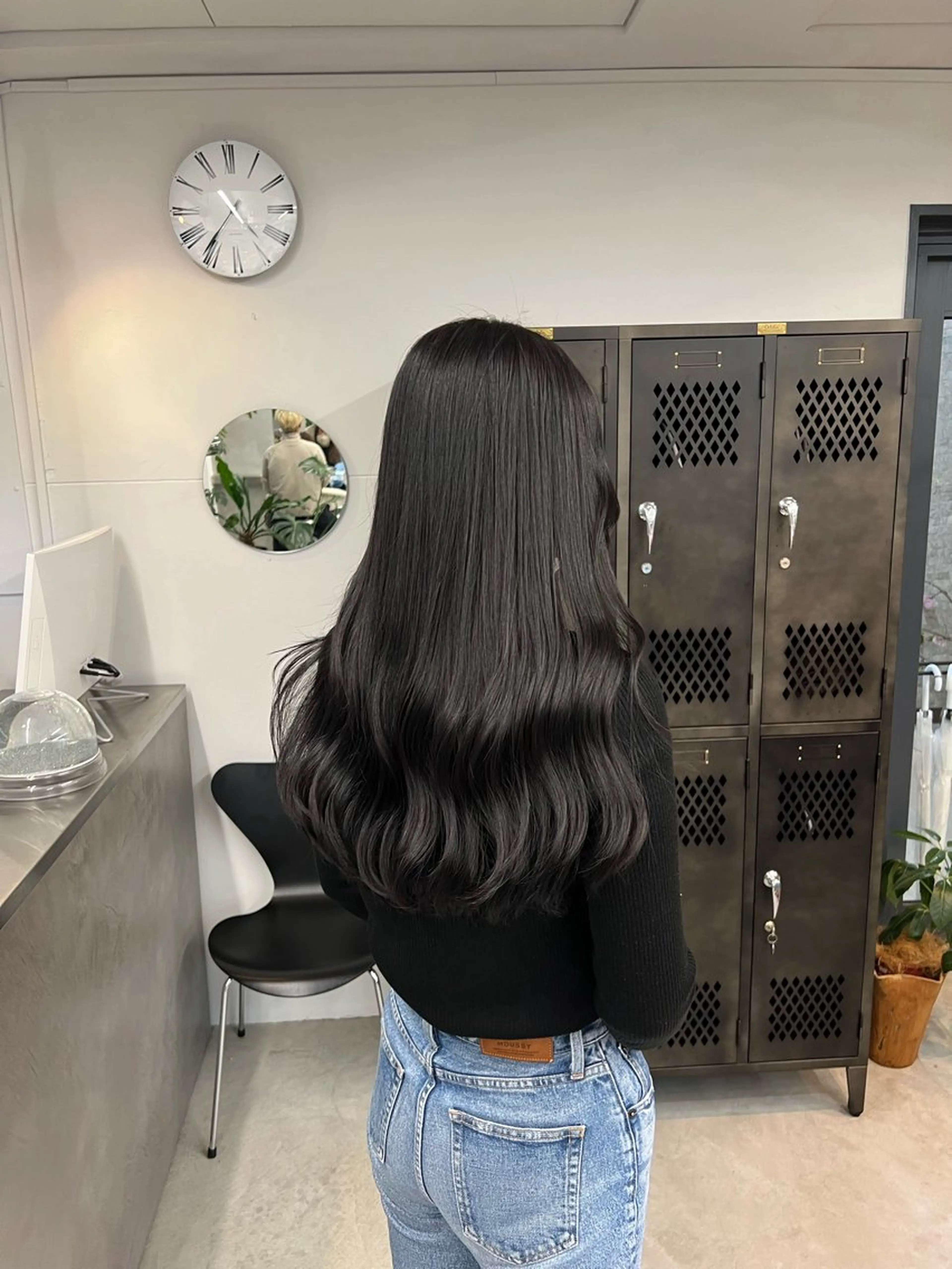 ロング カット ヘアカラー トリートメント INORI /フェイスレイヤーのヘアスタイル