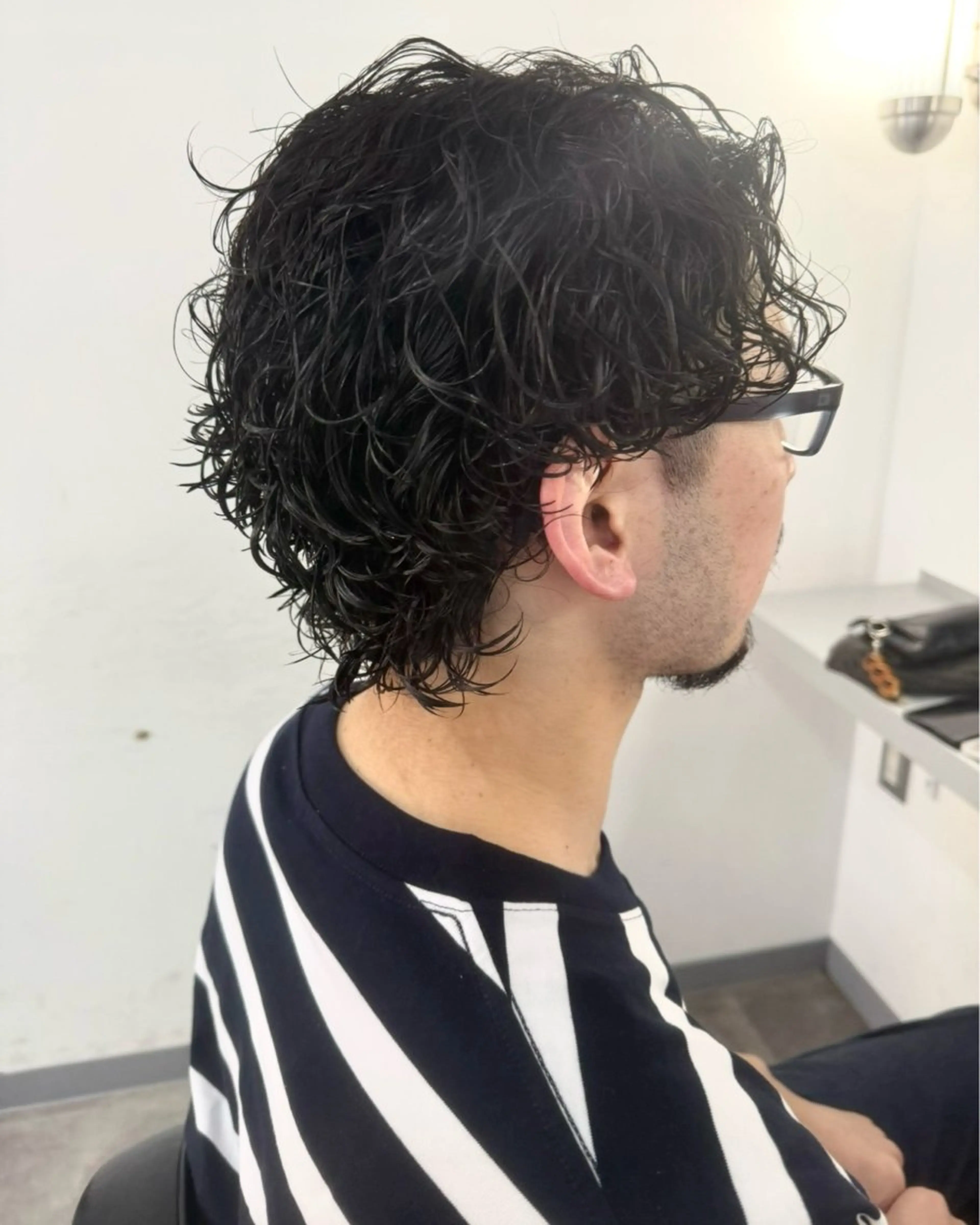 ショート パーマ メンズ メンズパーマ 篠崎 佑季のヘアスタイル