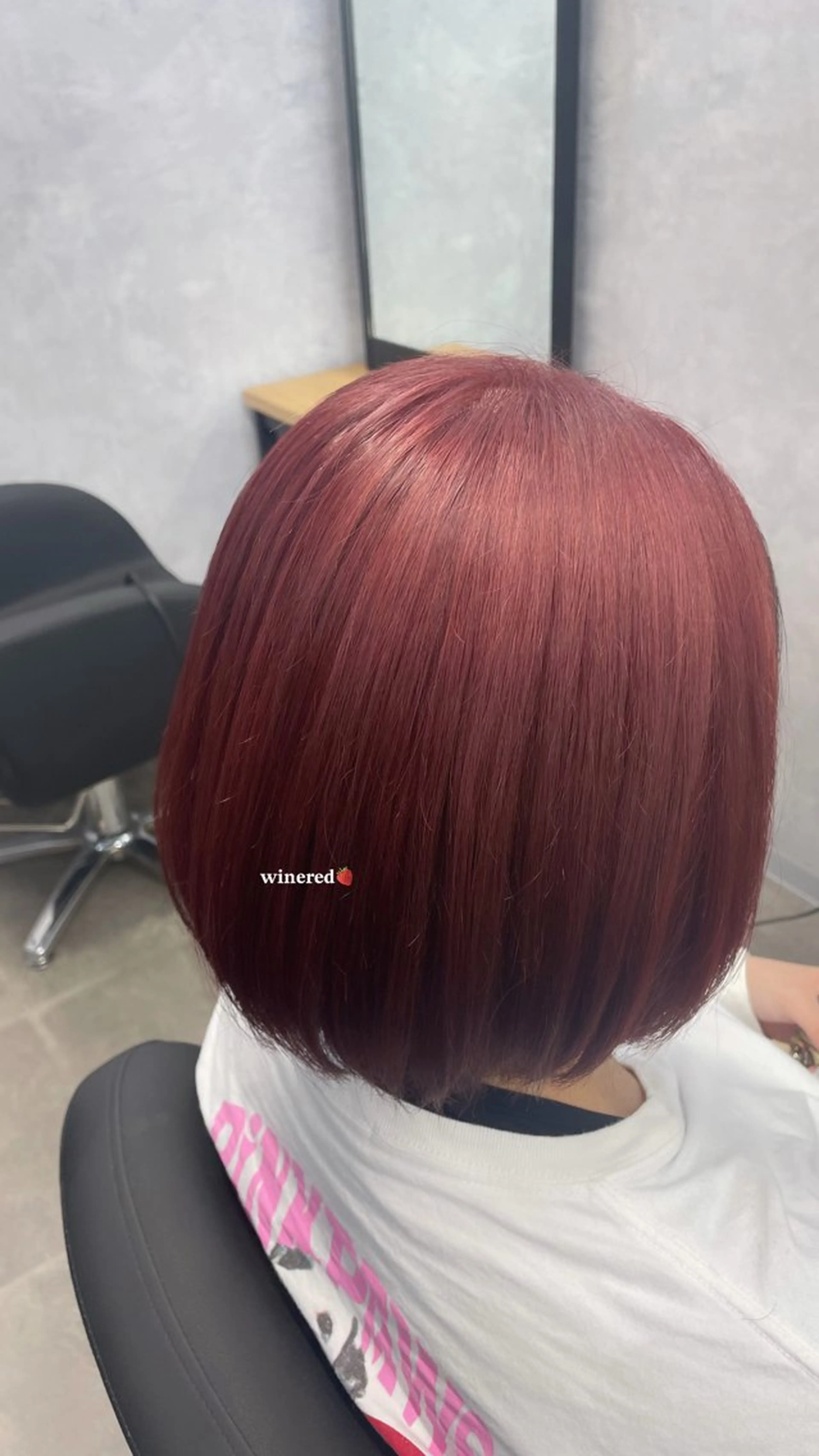 カラー ブリーチ レッドカラー 🪡 KIMU🪡🎀のヘアスタイル