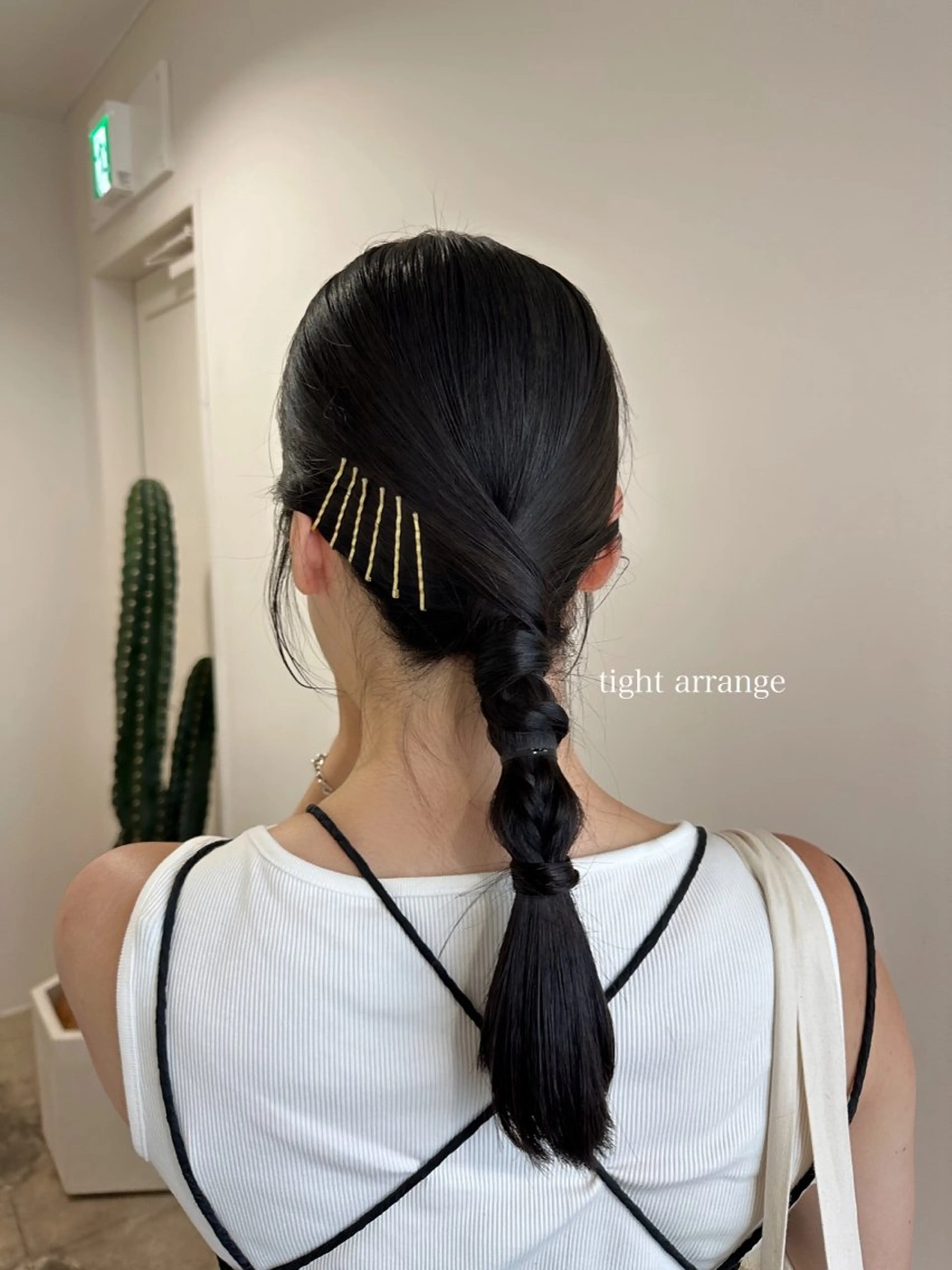 ヘアアレンジ 三つ編み 髪質改善/似合わせ カラー/レイヤーのヘアスタイル