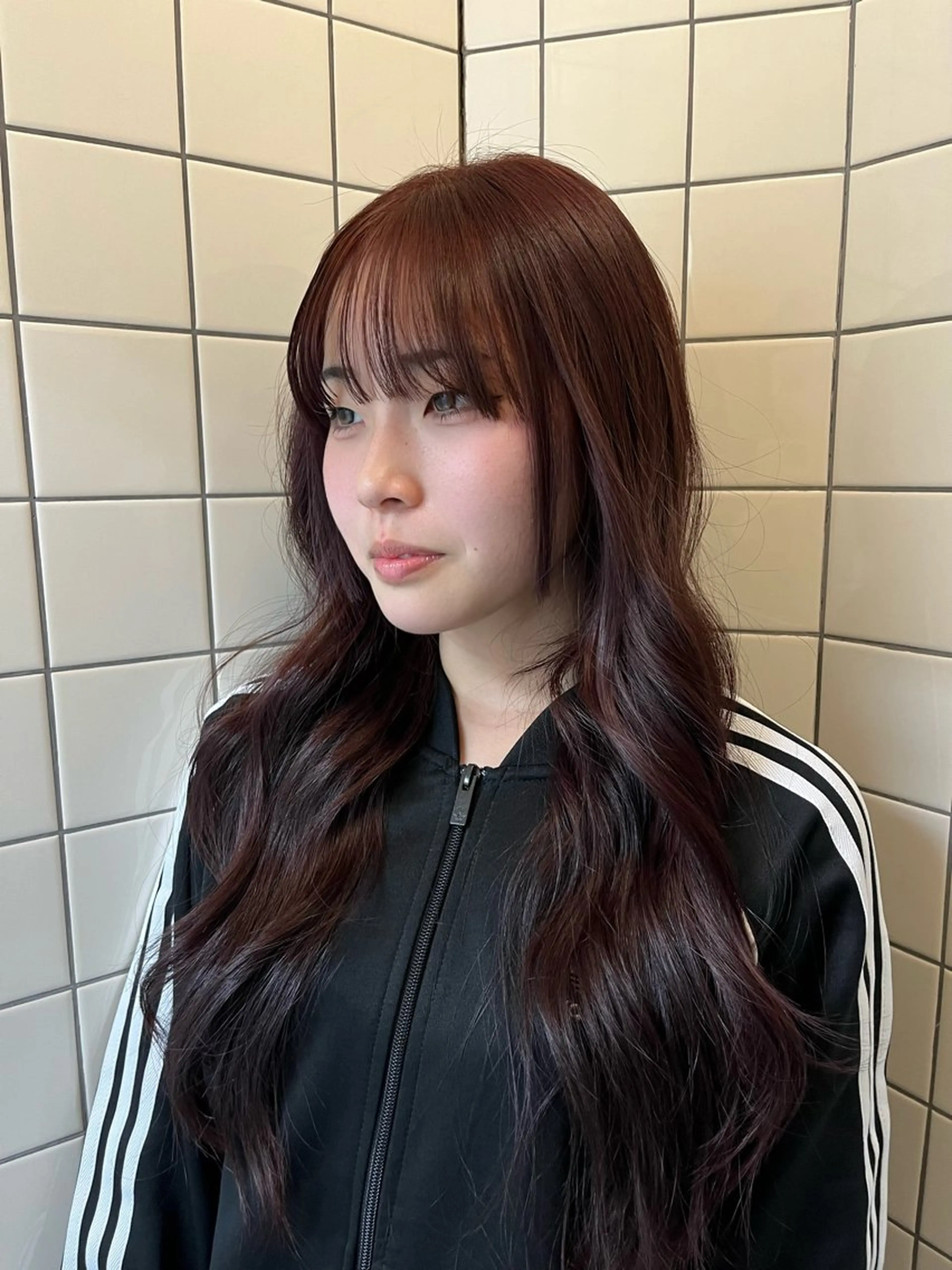 ロング ヘアカラー seri yoshidaのヘアスタイル