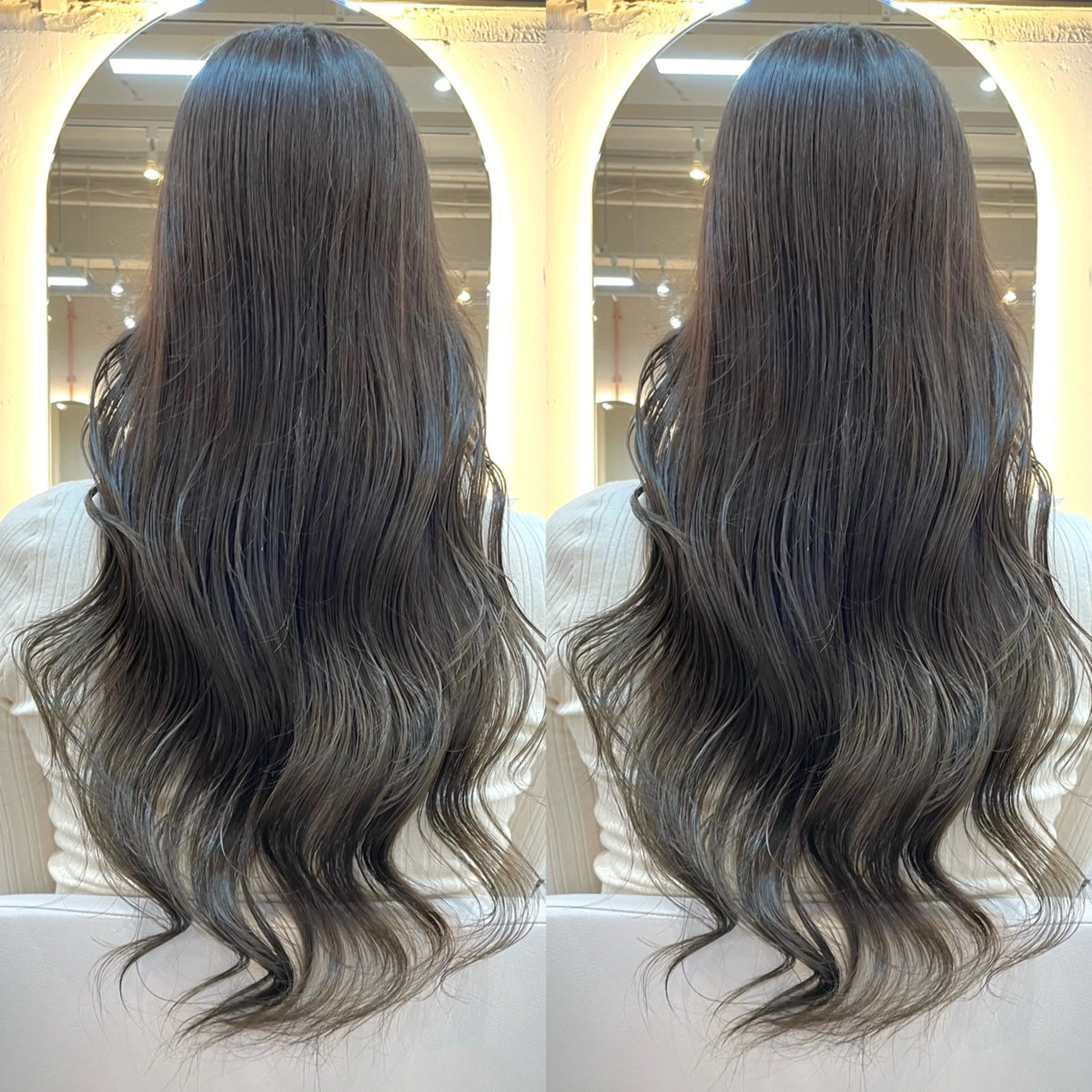 【🫧赤みが気になる方🫧】カット➕ブリーチ無し寒色系透明感カラー➕1stepトリートメント🧴◌𓈒𓐍の写真