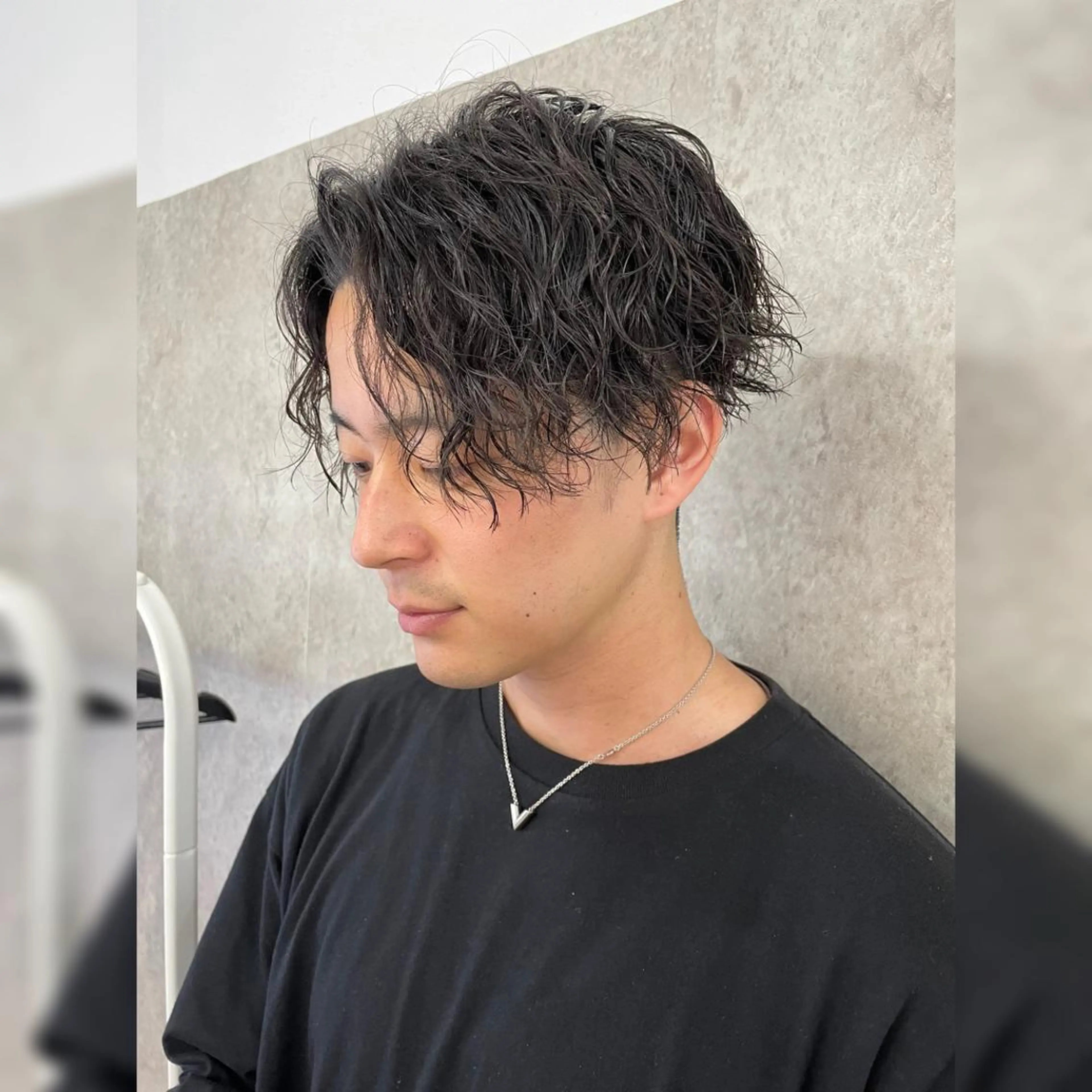 ショート カラー パーマ ヘアアレンジ メンズ キッズ ネイル マツエク・マツパ アイブロウ メンズパーマ メンズツイストパーマ ツイストスパイラルパーマ 波巻きパーマ スパイラルパーマ Ali'i men's salon所属・パーマ、カラー特化 園田翔大のヘアスタイル