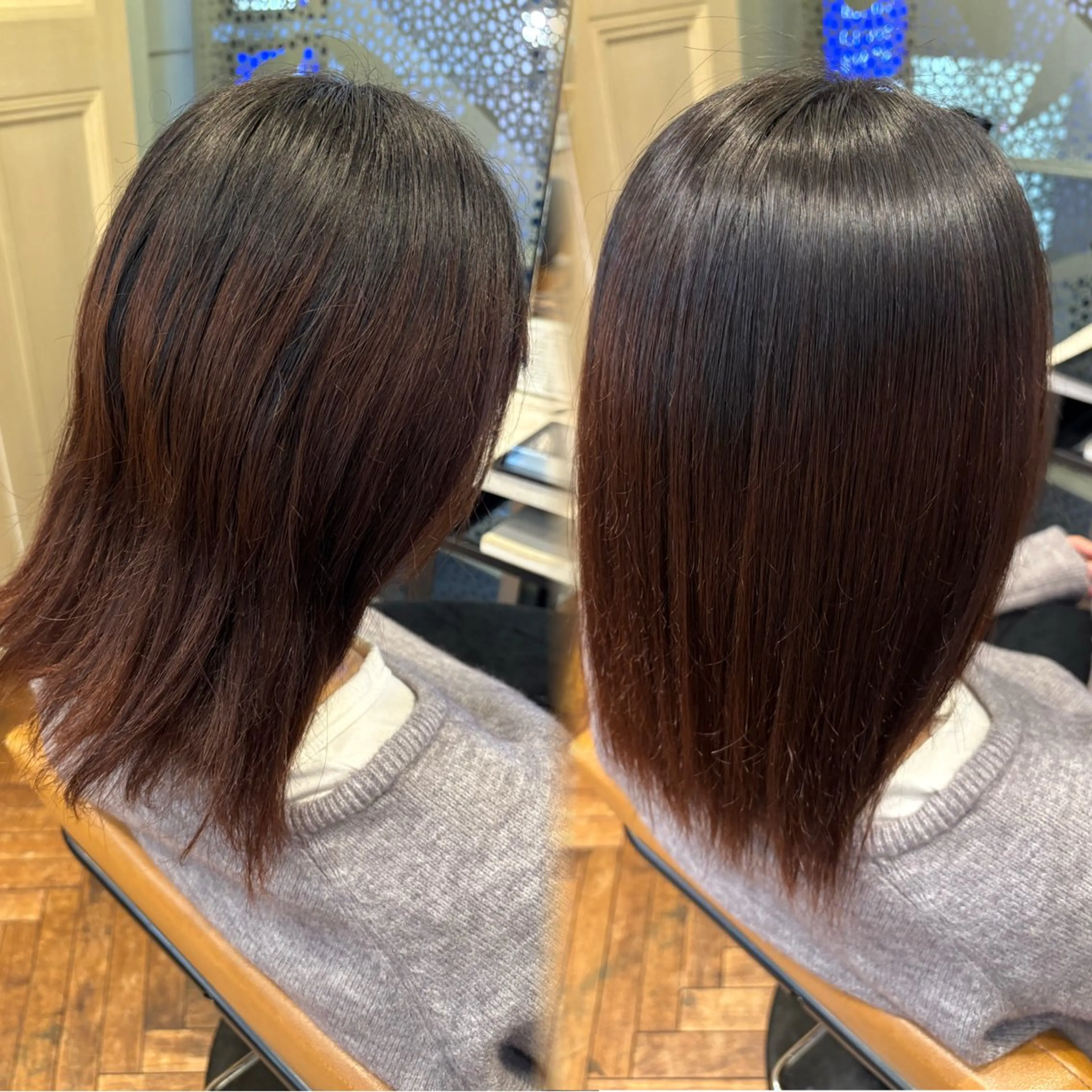 ミディアム パーマ 縮毛矯正 縮毛矯正 中嶋偲月🌙 韓国巻き/縮毛矯正のヘアスタイル