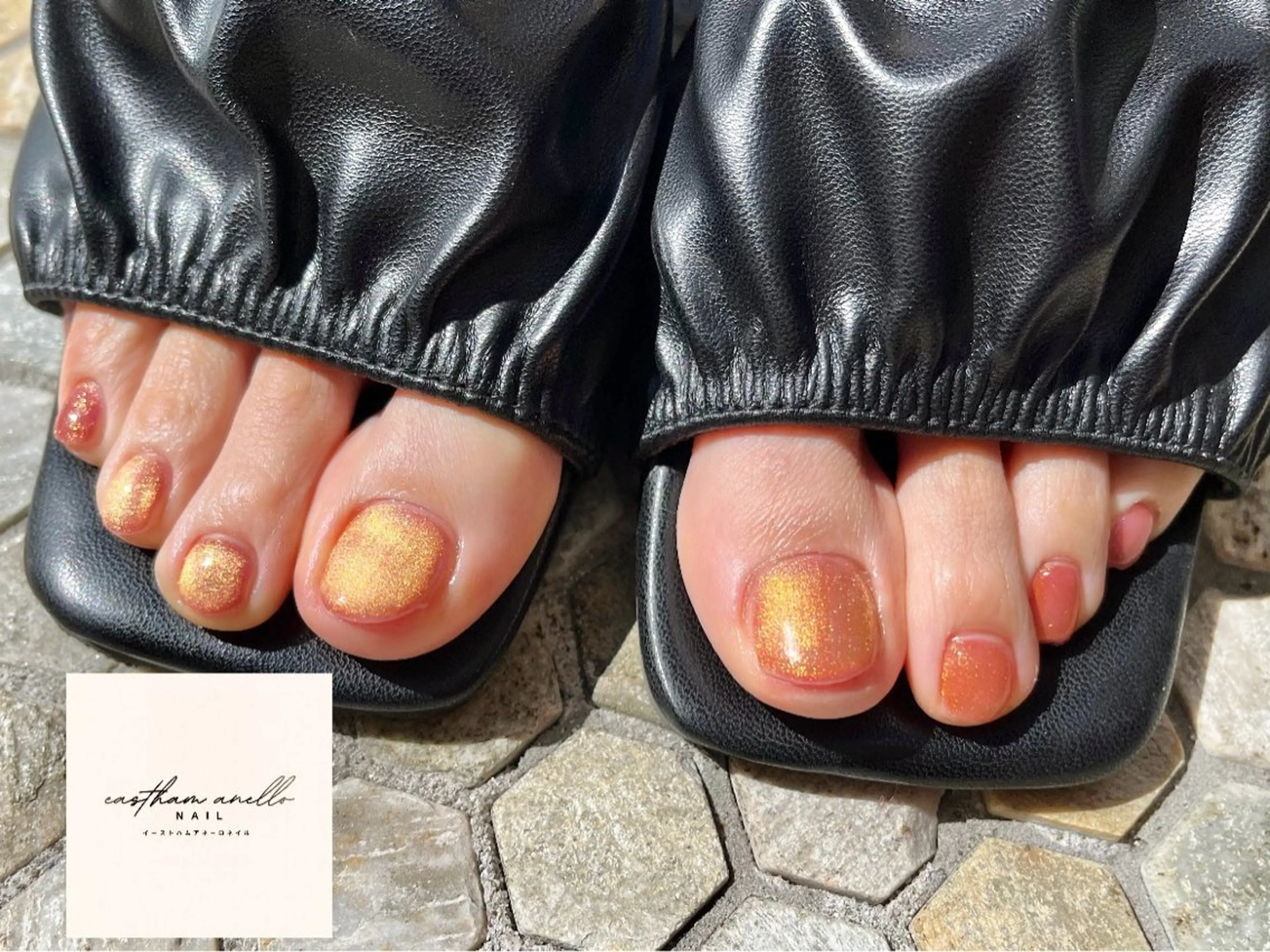 《きらめく足元に♪》フットマグネットネイルの写真