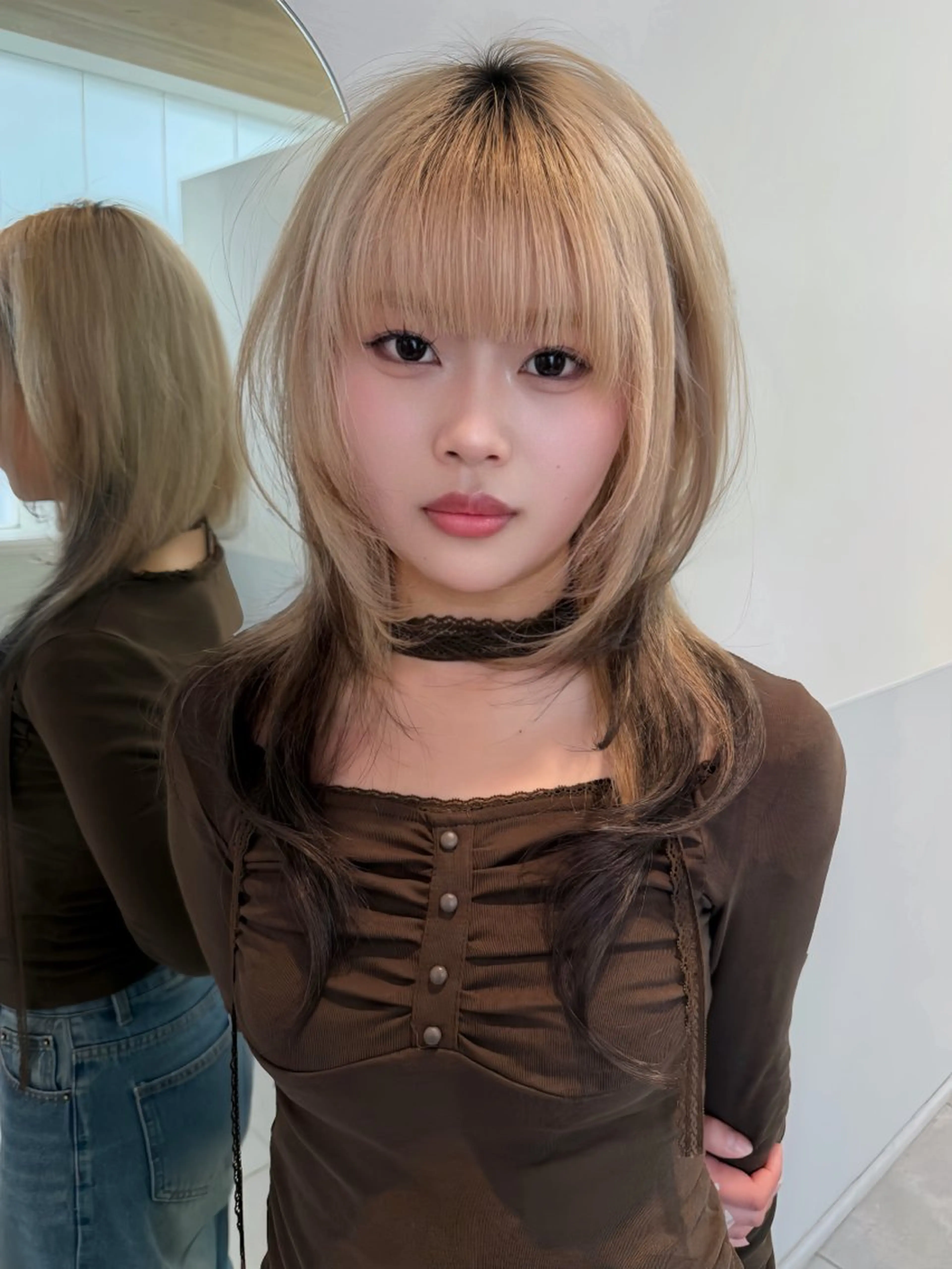 セミロング カット トリートメント RiA/レイヤーカッ ト/ハッシュカットのヘアスタイル