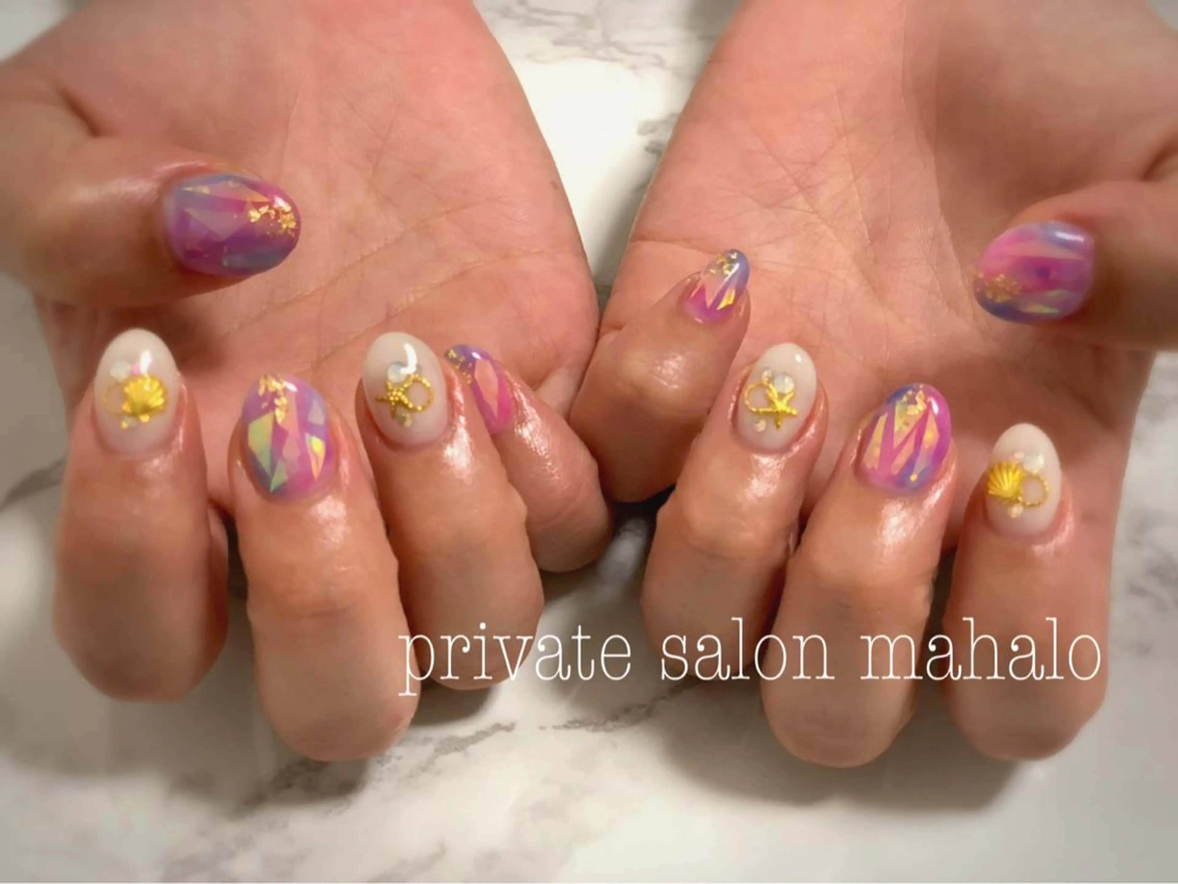 ネイル 夏ネイル 💎JADE💎 齊藤沙也香のエステ・リラクイメージ