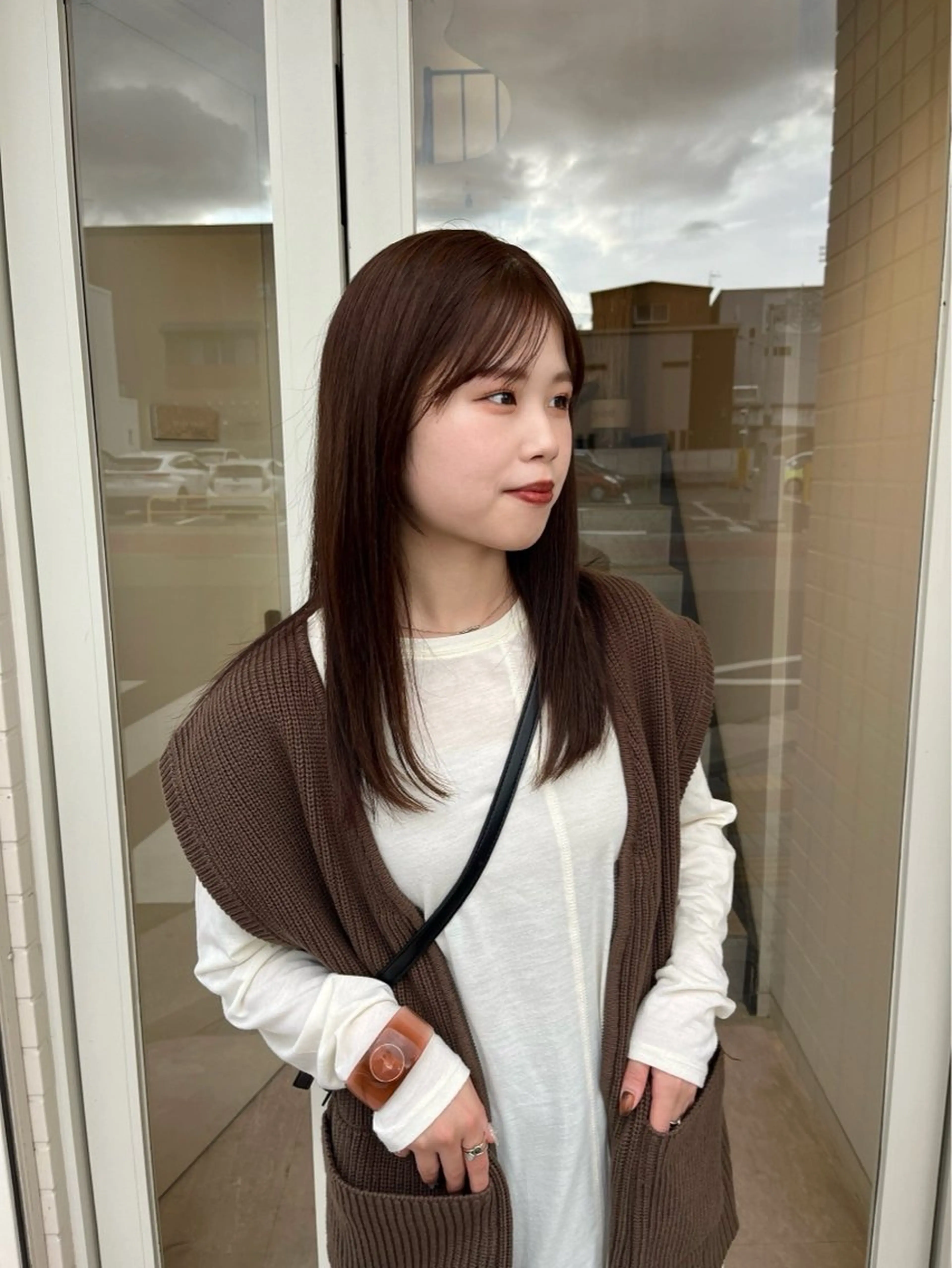 セミロング ヘアカラー 桑本 さと子のヘアスタイル