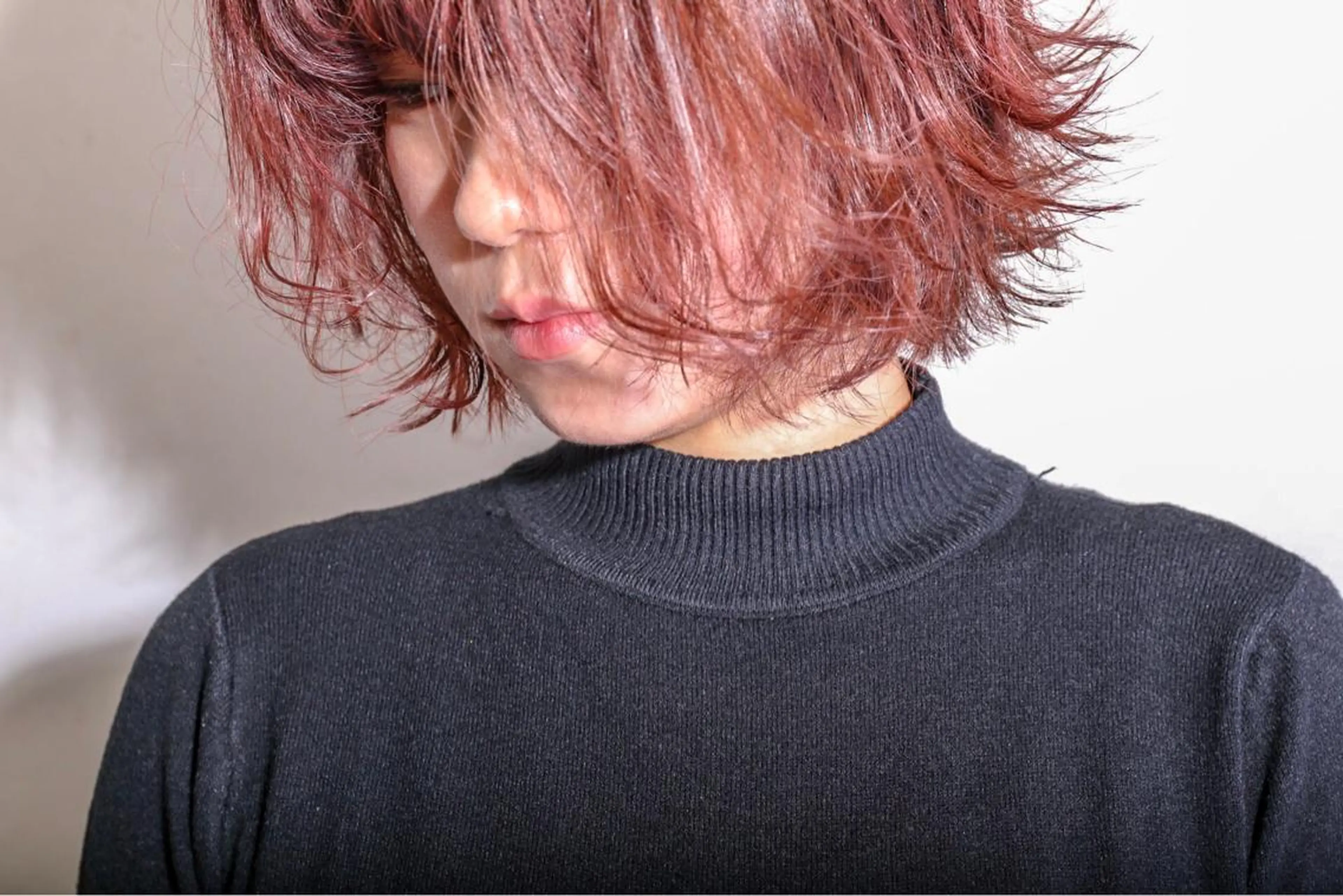 ショート カラー ハイライトカラー ピンクカラー ハイライト 永野 成知のヘアスタイル