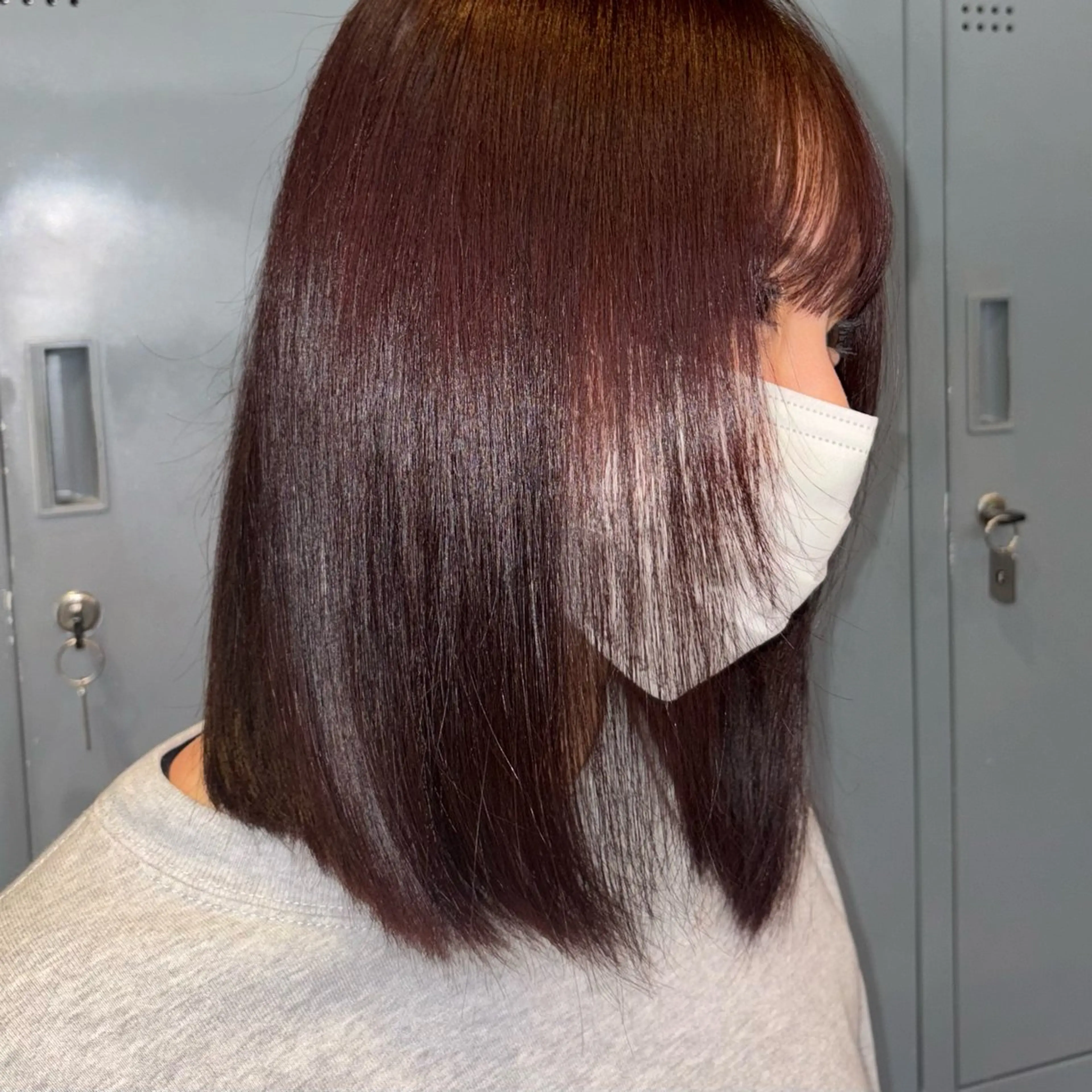 ショート カラー レッドカラー トリートメント 🧚♀️透明感カラ ー/渡邉日向💔🎀のヘアスタイル