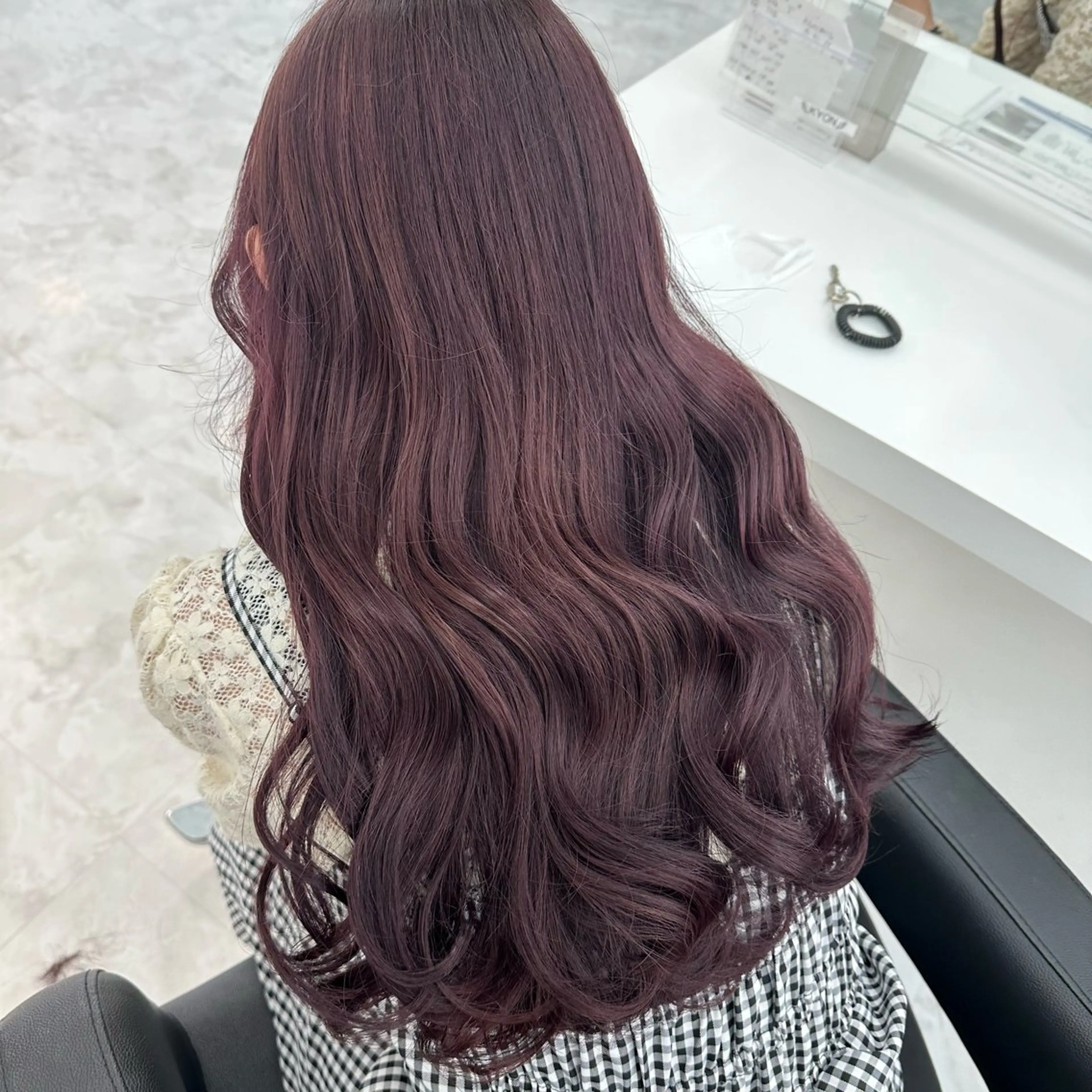 ロング カラー ダブルカラー 韓国ヘアKYONのヘアスタイル