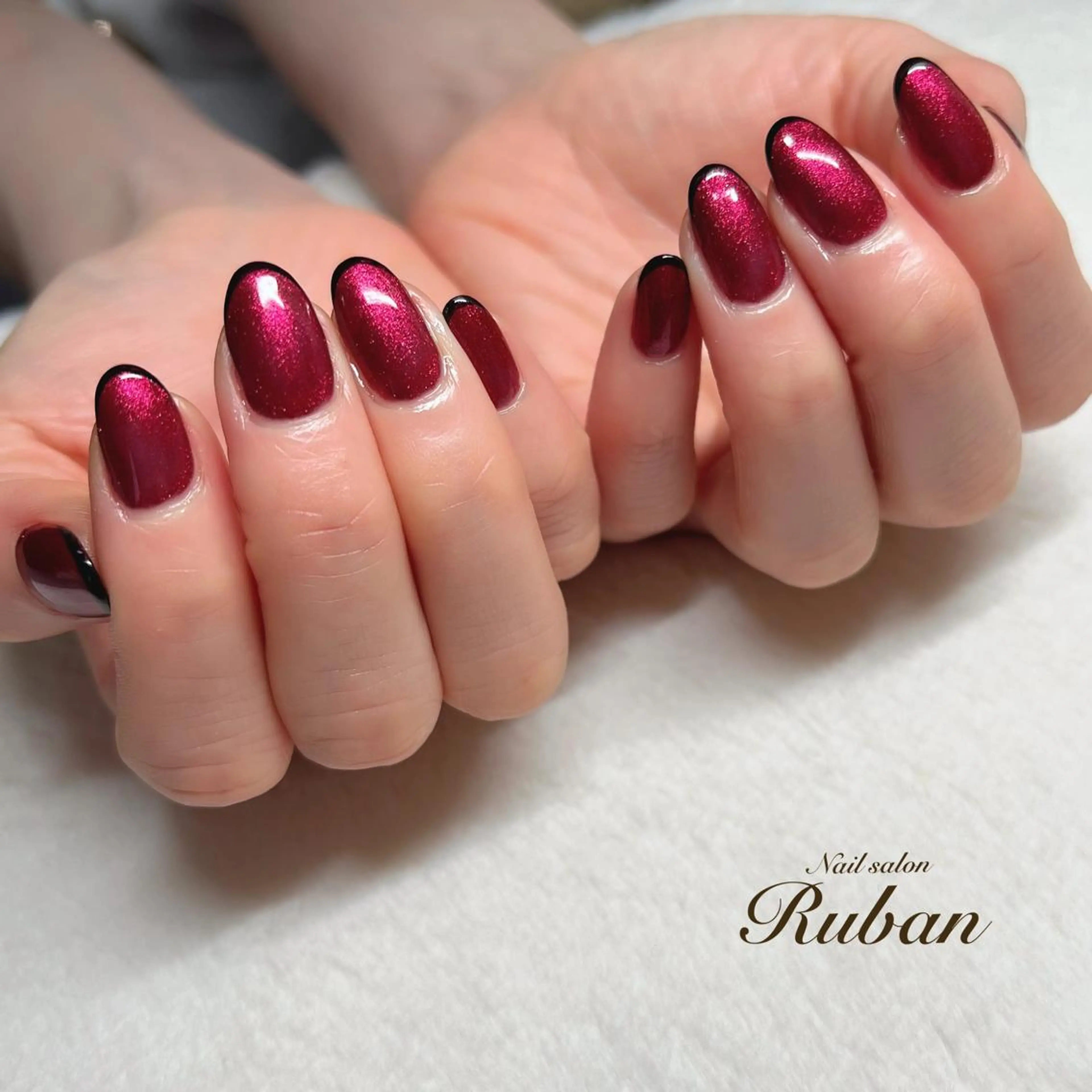 ネイル フレンチネイル キラキラネイル ラメ(グリッター) Nail salon Ruban所属・Nail salon Rubanのネイルデザイン